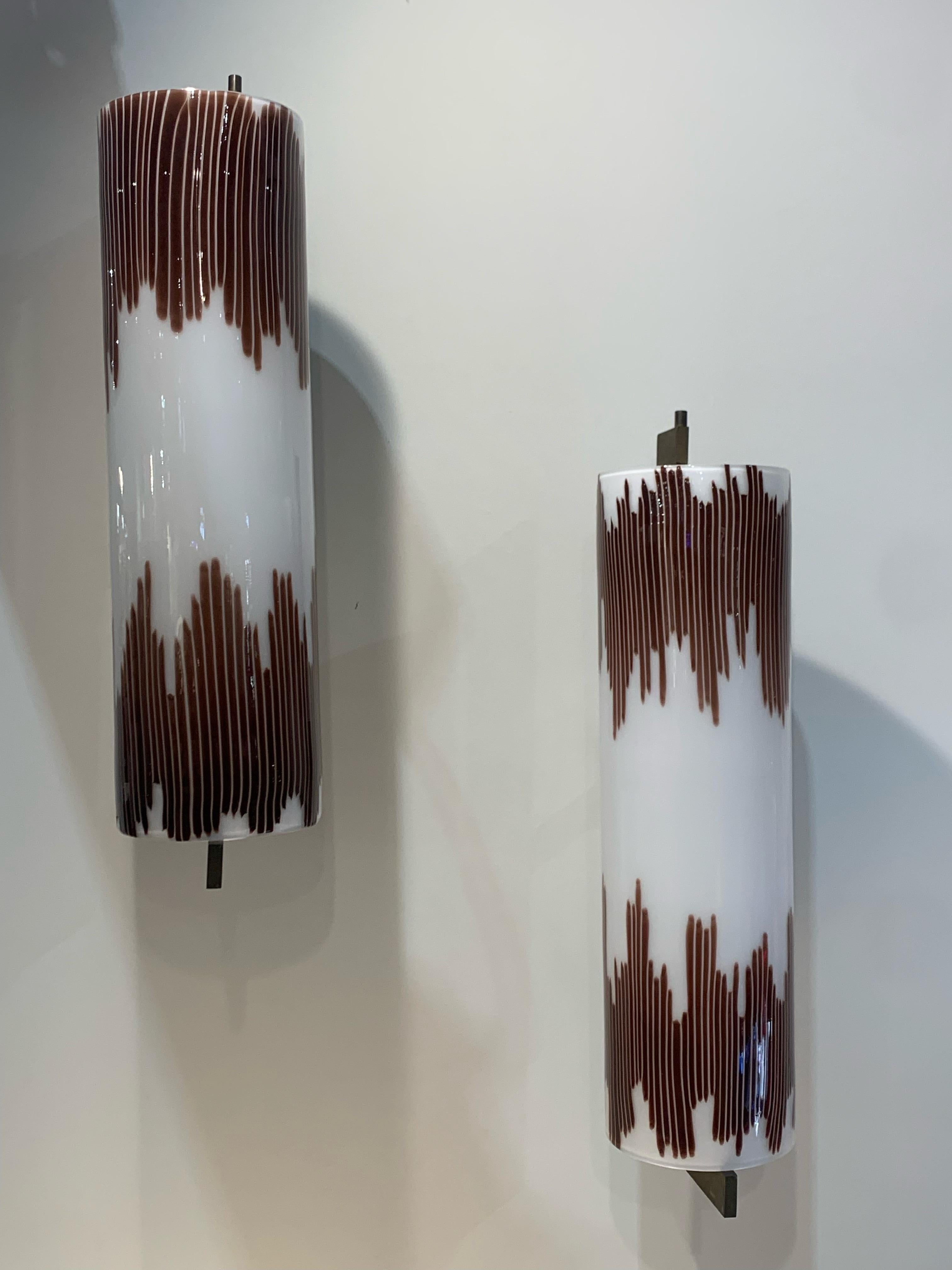  Paar Murano-Glasapplikationen von Palo Venini, Italien (Moderne) im Angebot