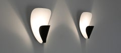 Pair of applique-sconce by Michel Buffet  B206 for Disderot.   Available Now !