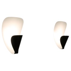 Pair of applique-sconce by Michel Buffet  B206 for Disderot.   Available Now !