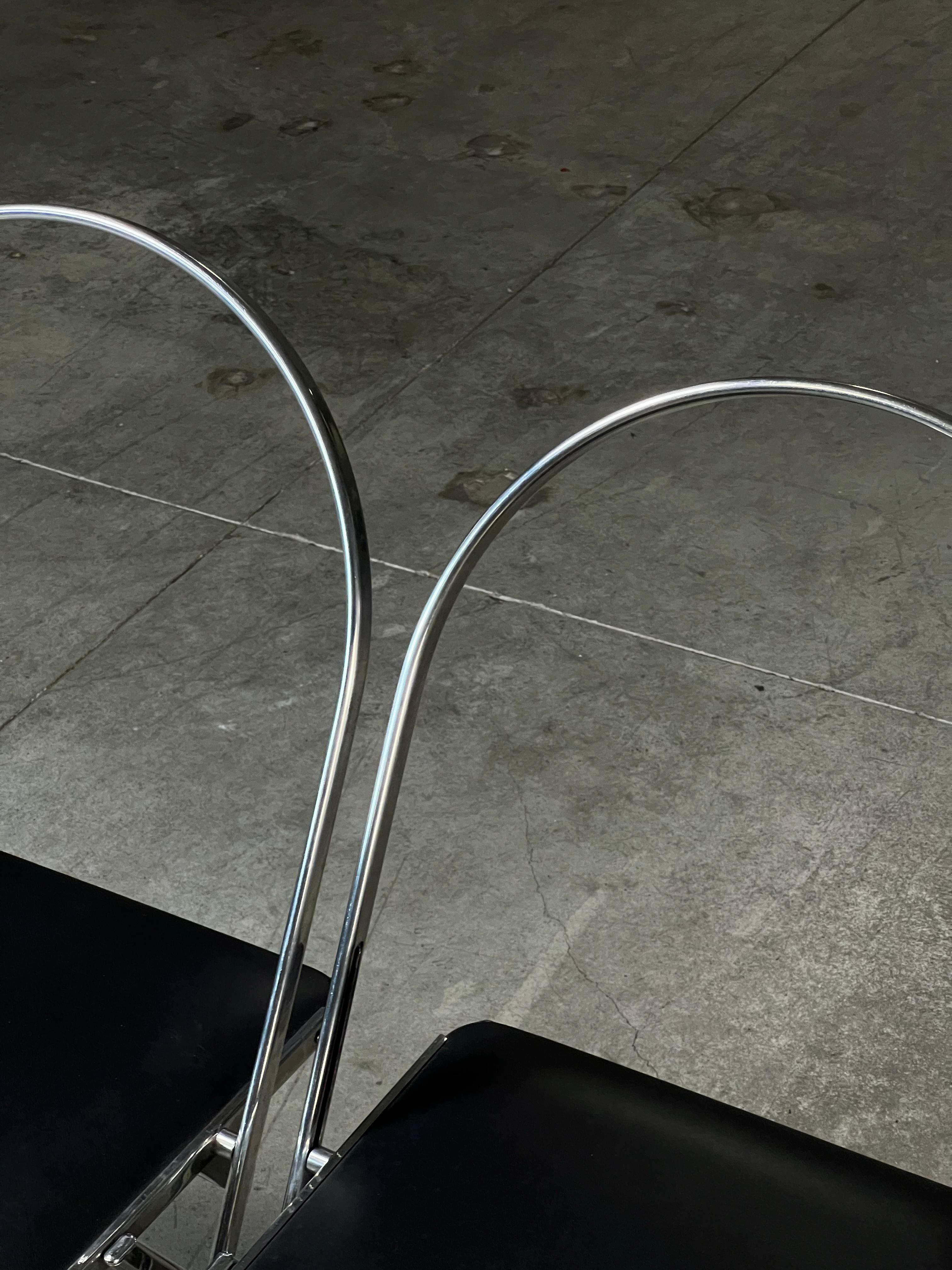 Mid-20th Century Pair of 'Aprilina' folding chairs by Gae Aulenti for Zanotta, 1960s For Sale