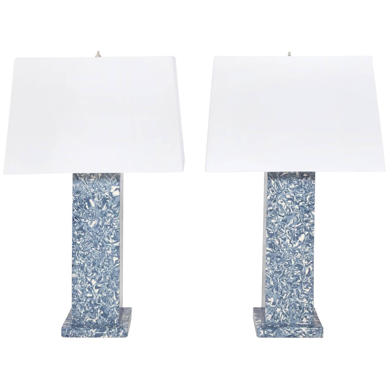 Pair of Aptware Pottery Lamps