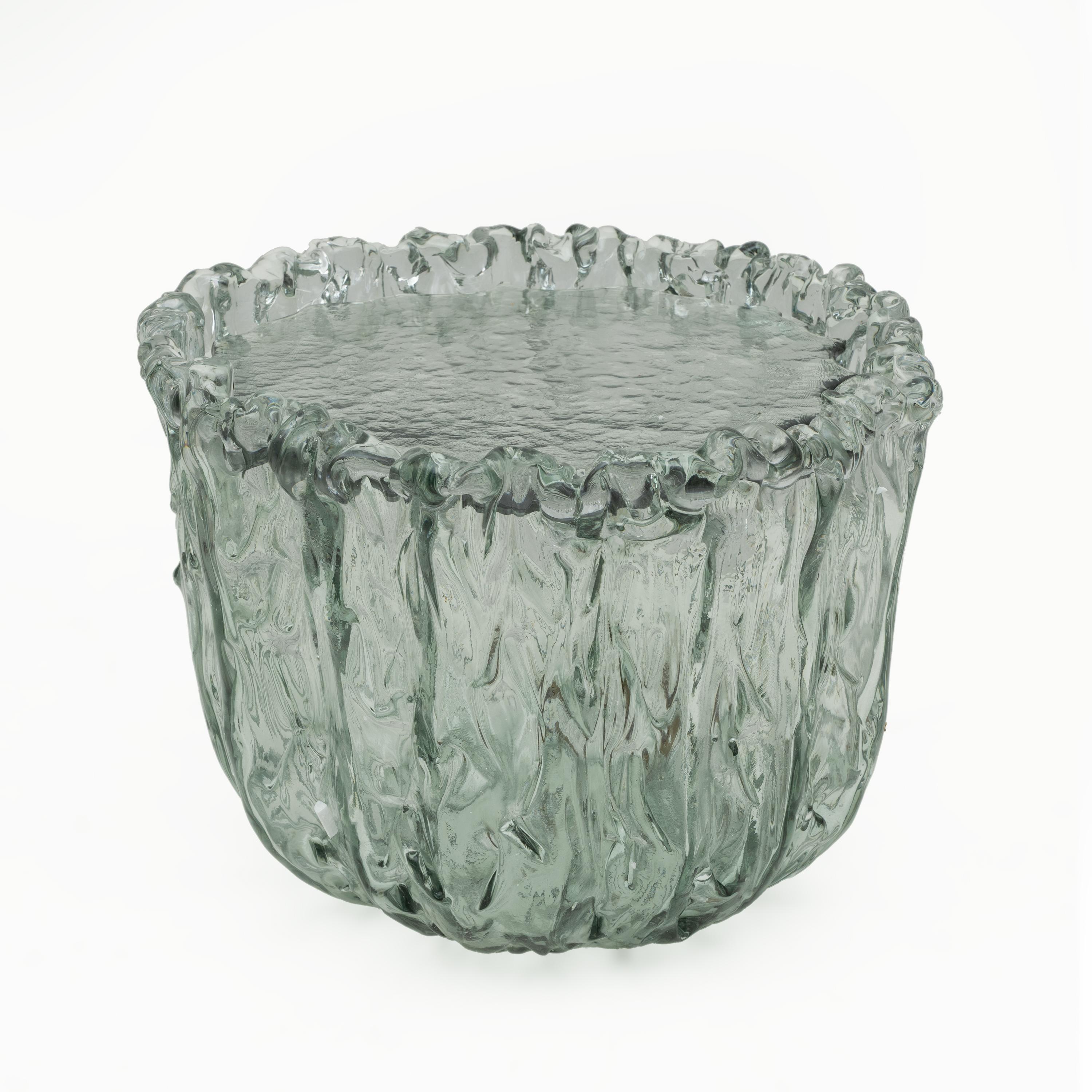 Paire de tables basses en verre de Murano aigue-marine par Tokujin Yoshioka Excellent état - En vente à Puglia, Puglia