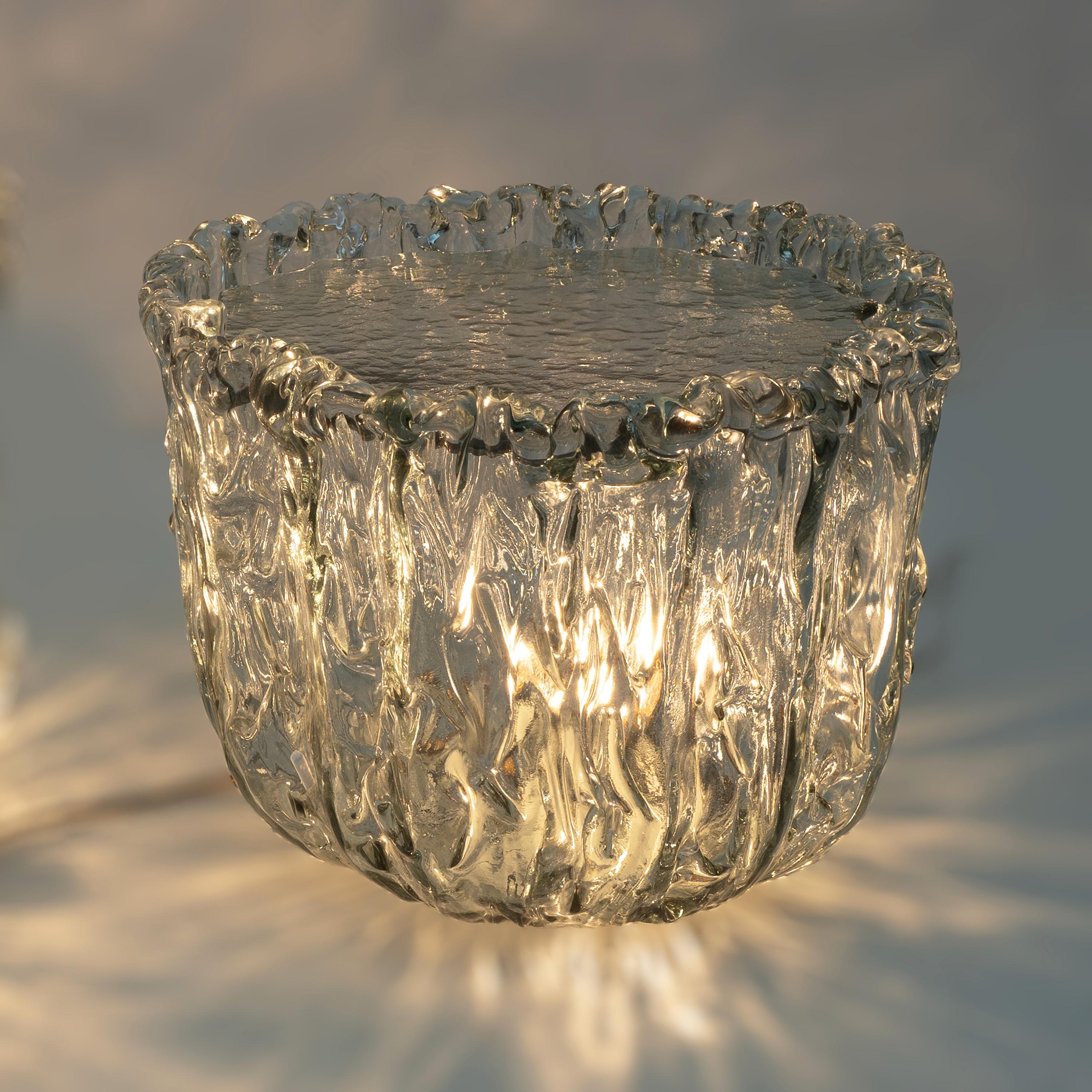 XXIe siècle et contemporain Paire de tables basses en verre de Murano aigue-marine par Tokujin Yoshioka en vente