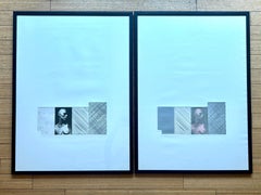 Paire d'aquatintes 1982 Ed Moses