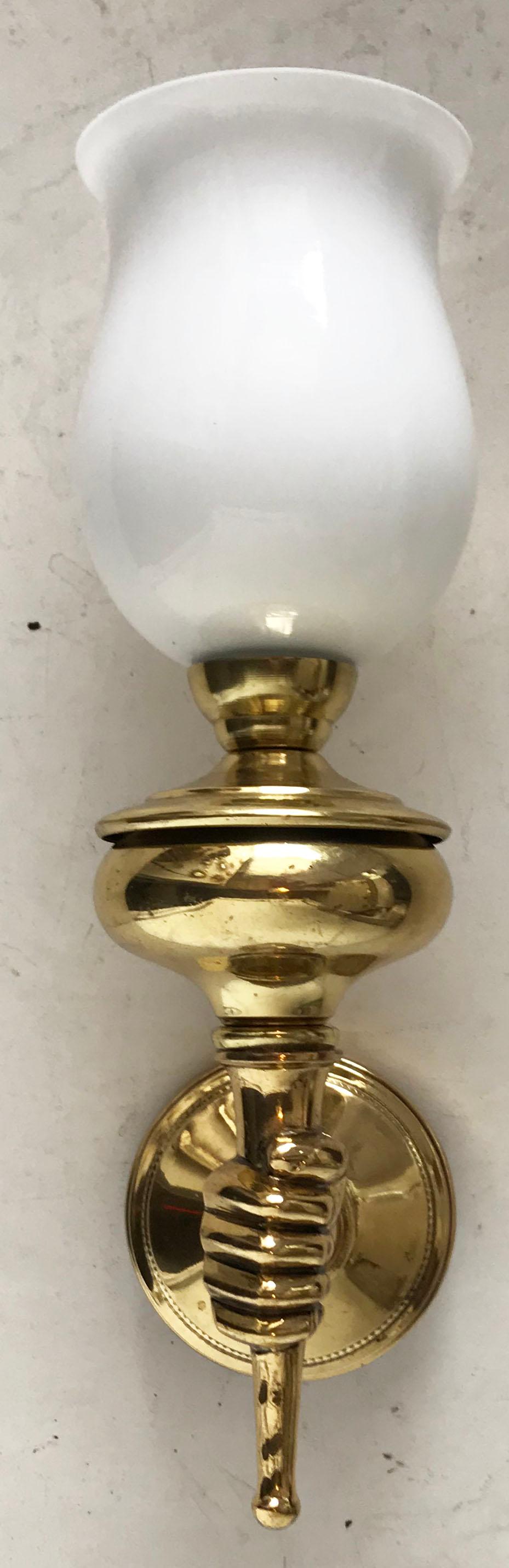 20th Century Pair of Arbus Sconces. 2 pairs available. Priced by pair
