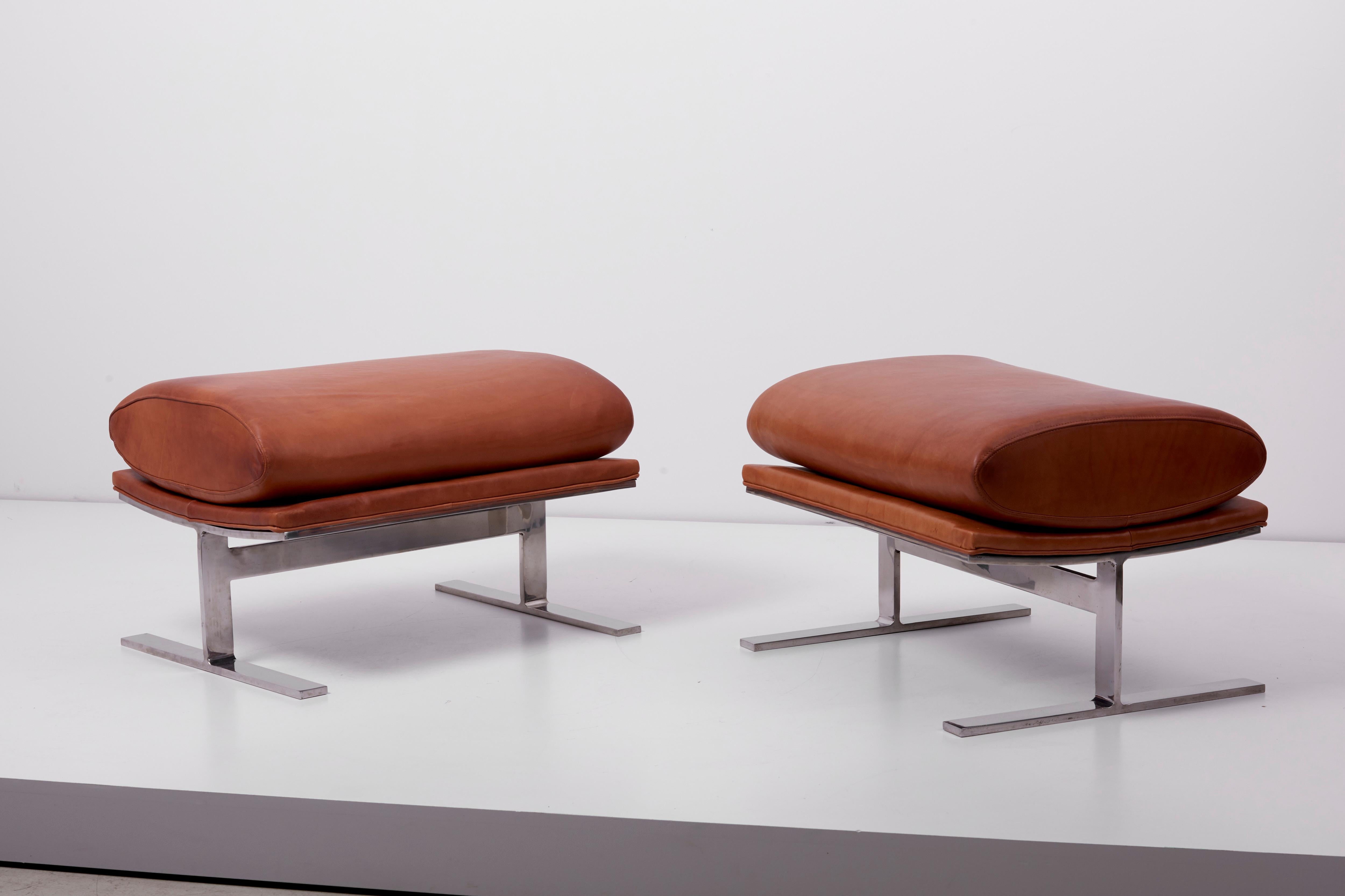 Mid-Century Modern Pair of Arc Stools 'can also be used as a Bench' by Kipp Stewart for Directional
