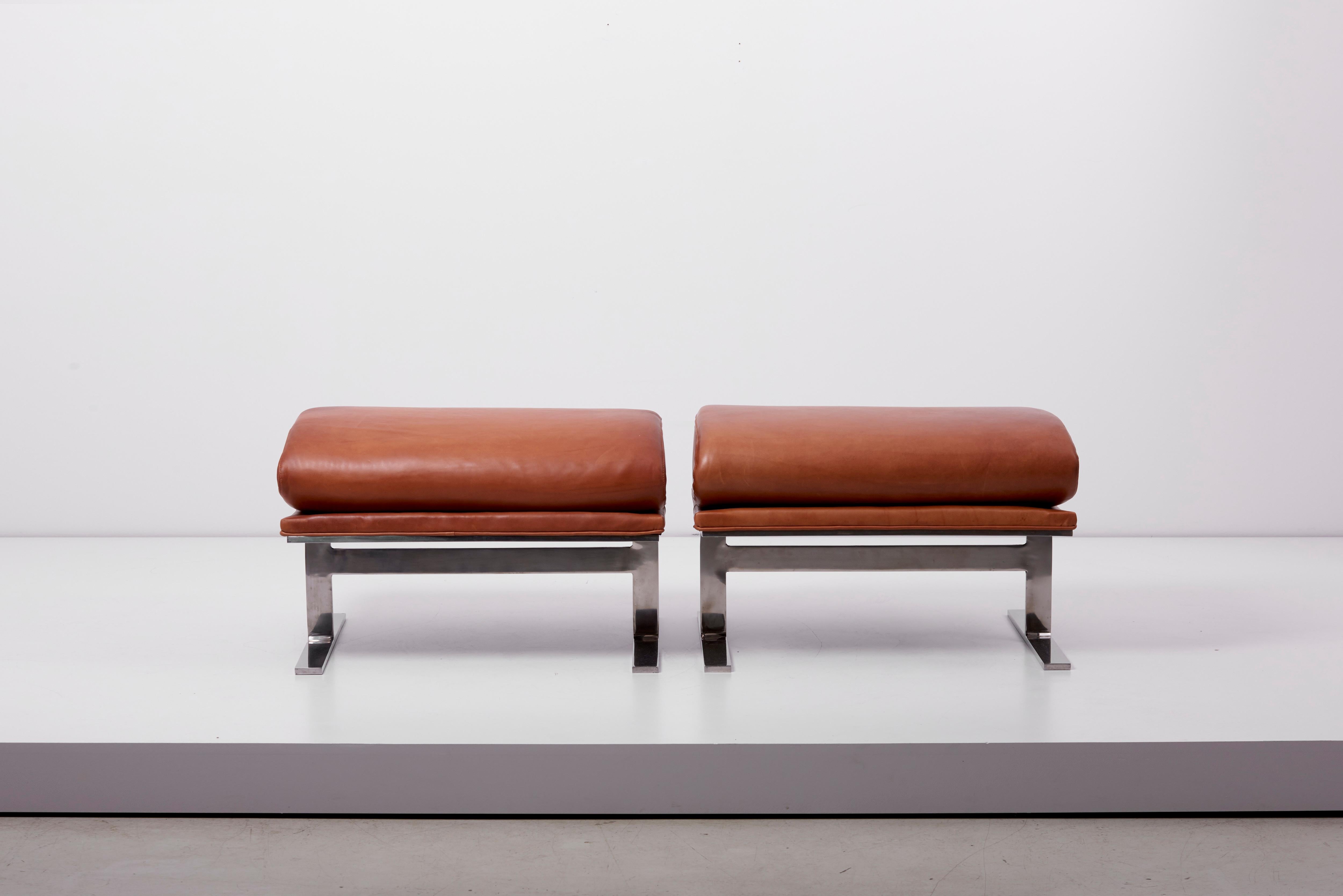 American Pair of Arc Stools 'can also be used as a Bench' by Kipp Stewart for Directional