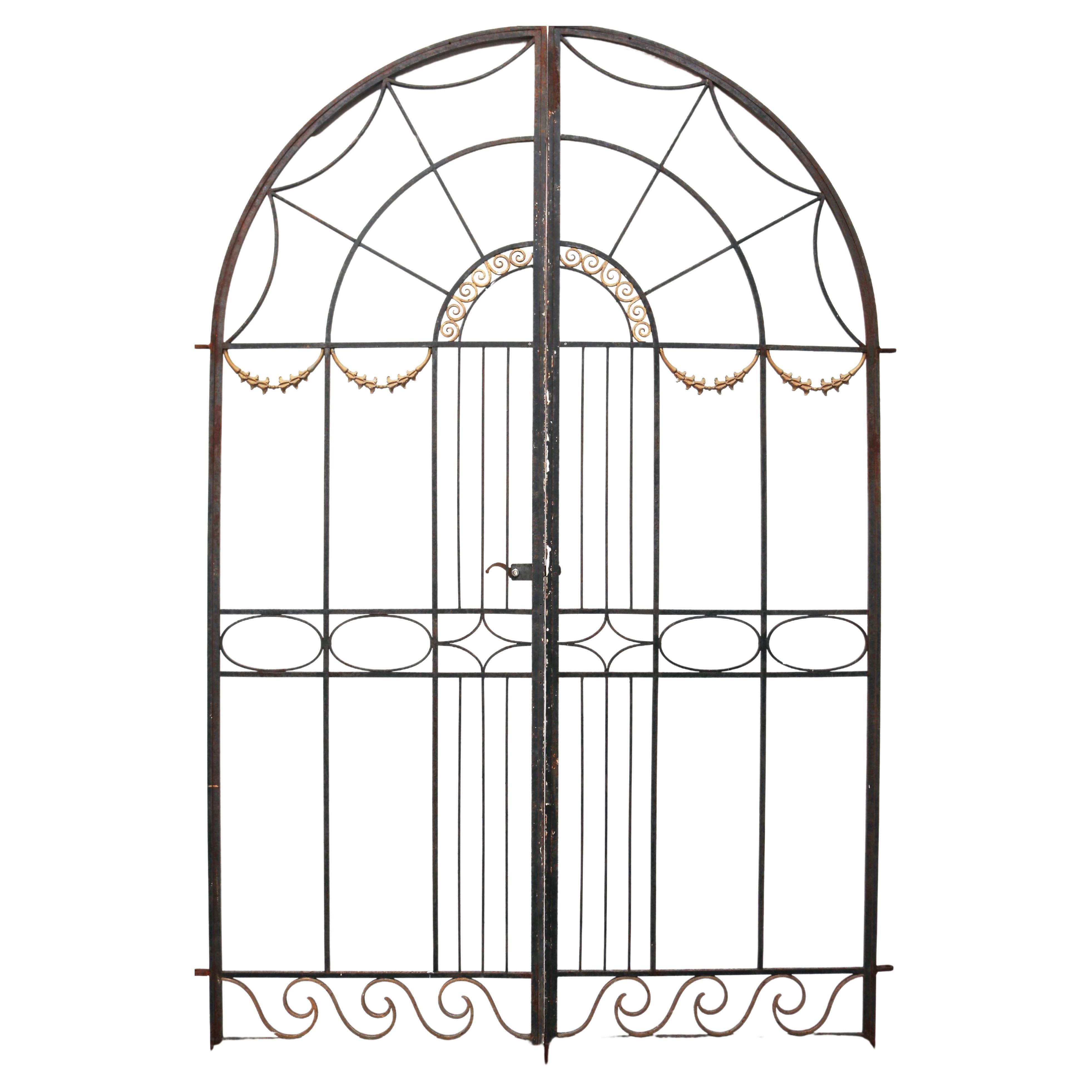 Pair of Arched Neoclassical Style Gates