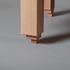 Handcrafted English Oak Ziggurat End Table Nightstands by SUM Furniture