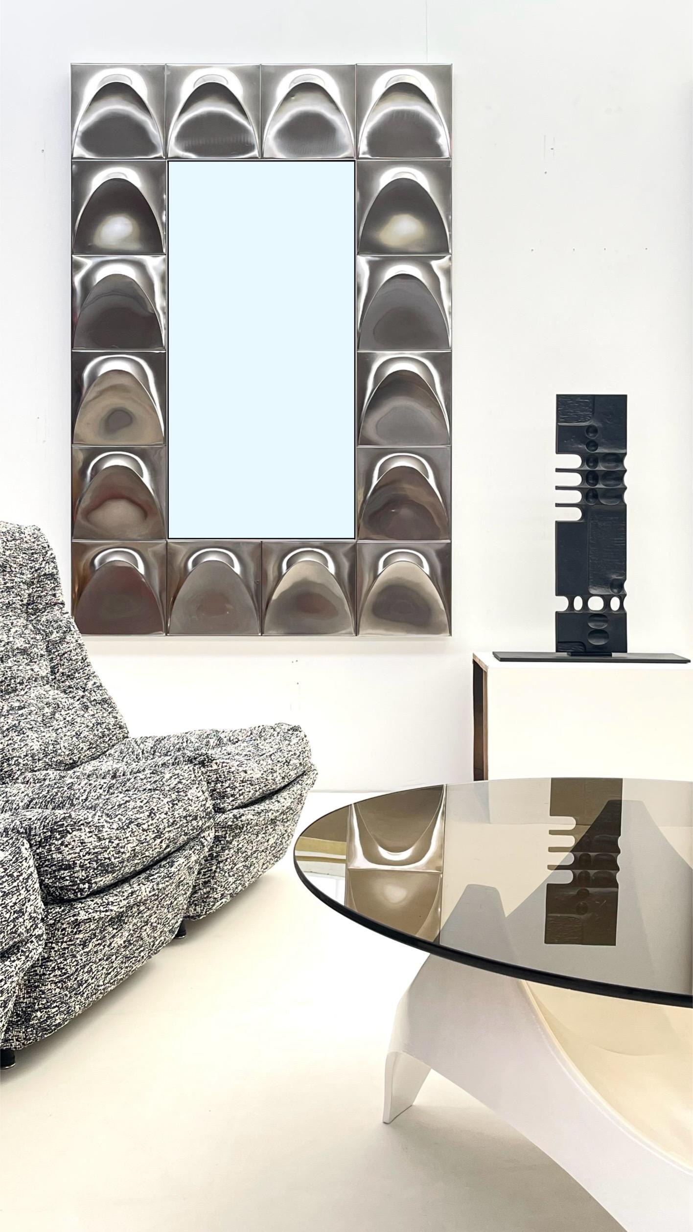 Ère spatiale Paire de miroirs architecturaux en vente