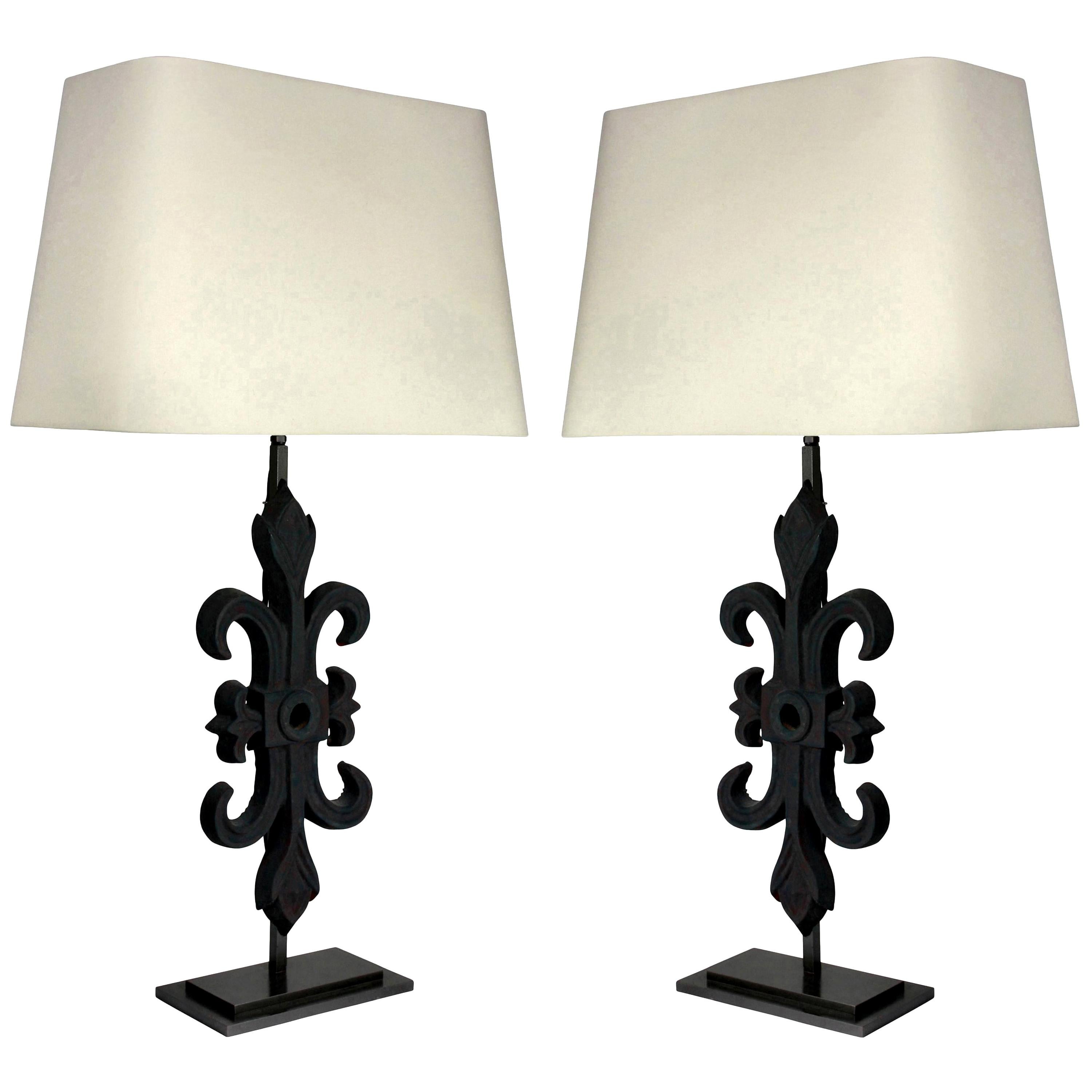 Pair of Architectural Table Lamps