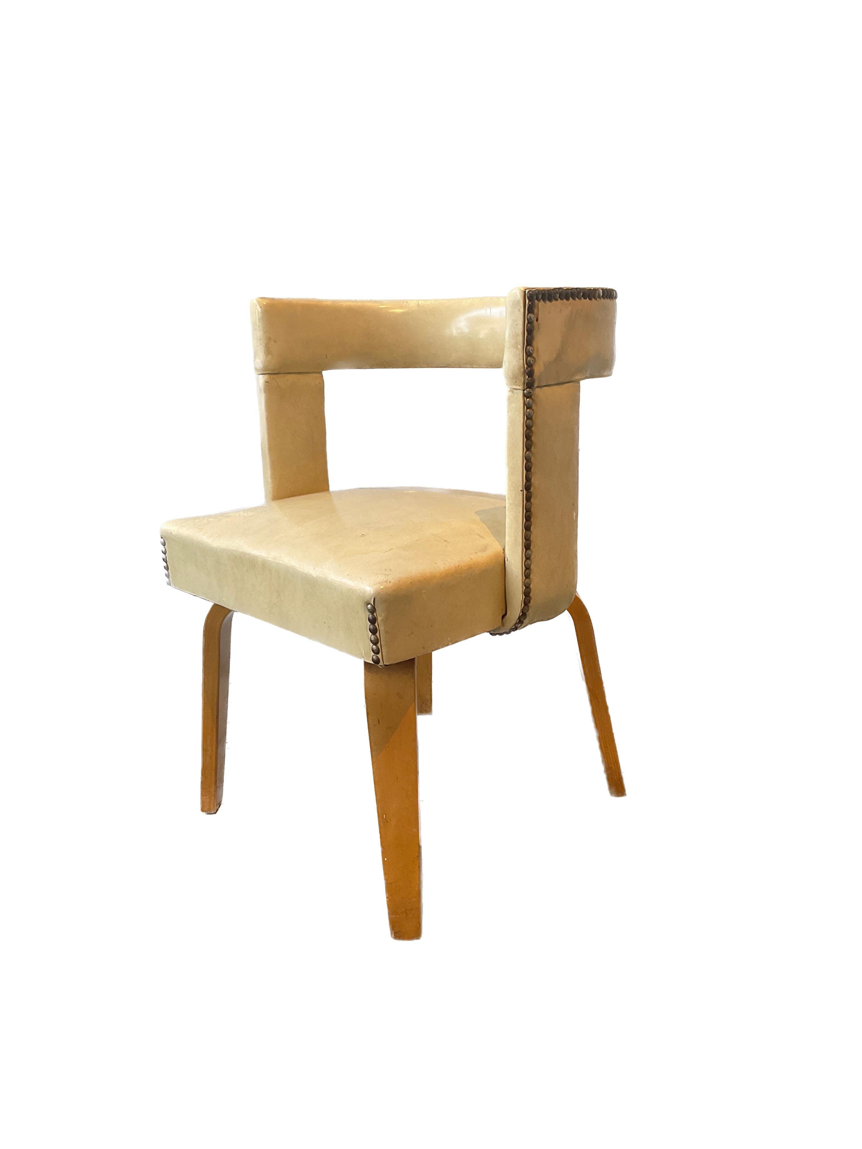 Wood Pair of Architectural Thonet Chairs