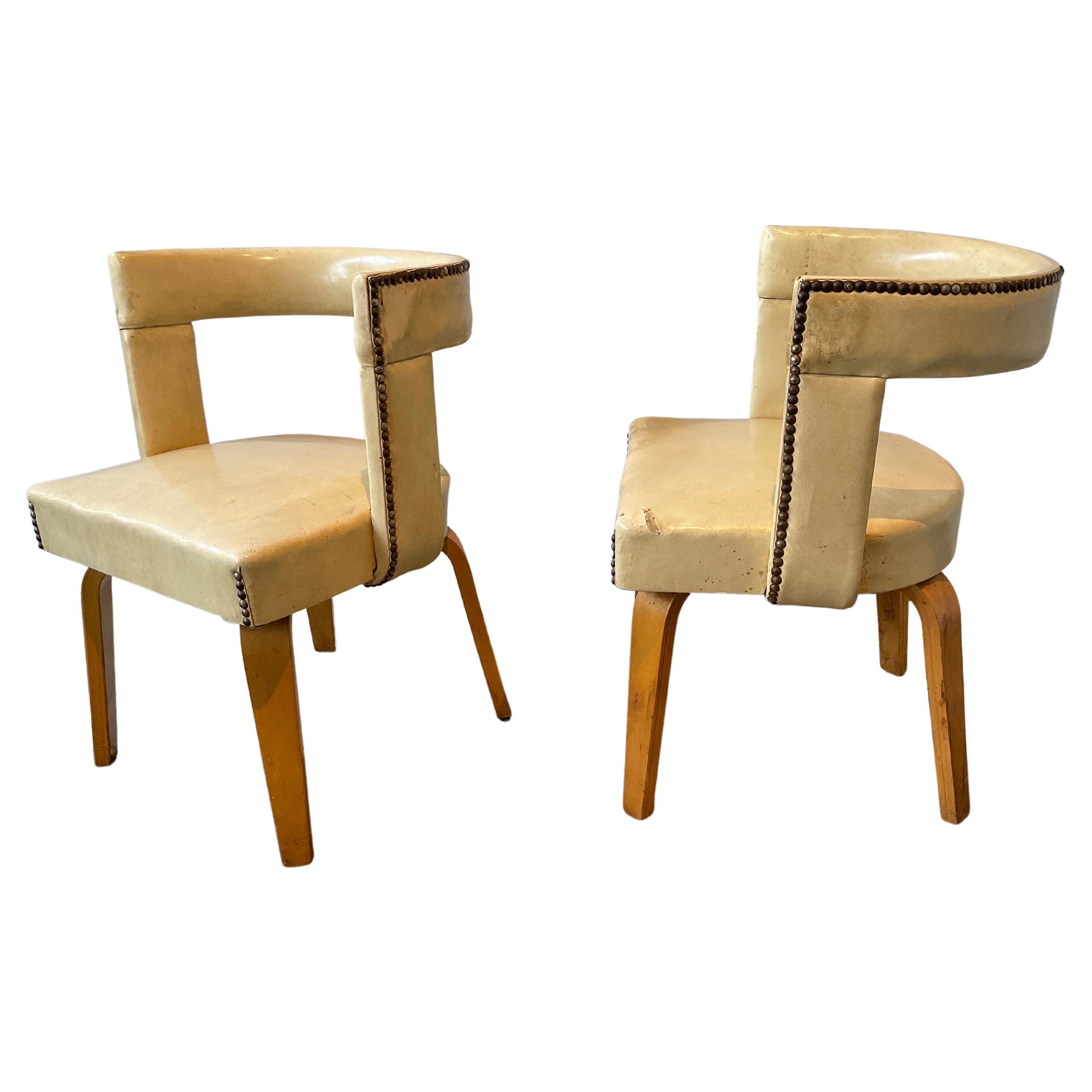 Pair of Architectural Thonet Chairs