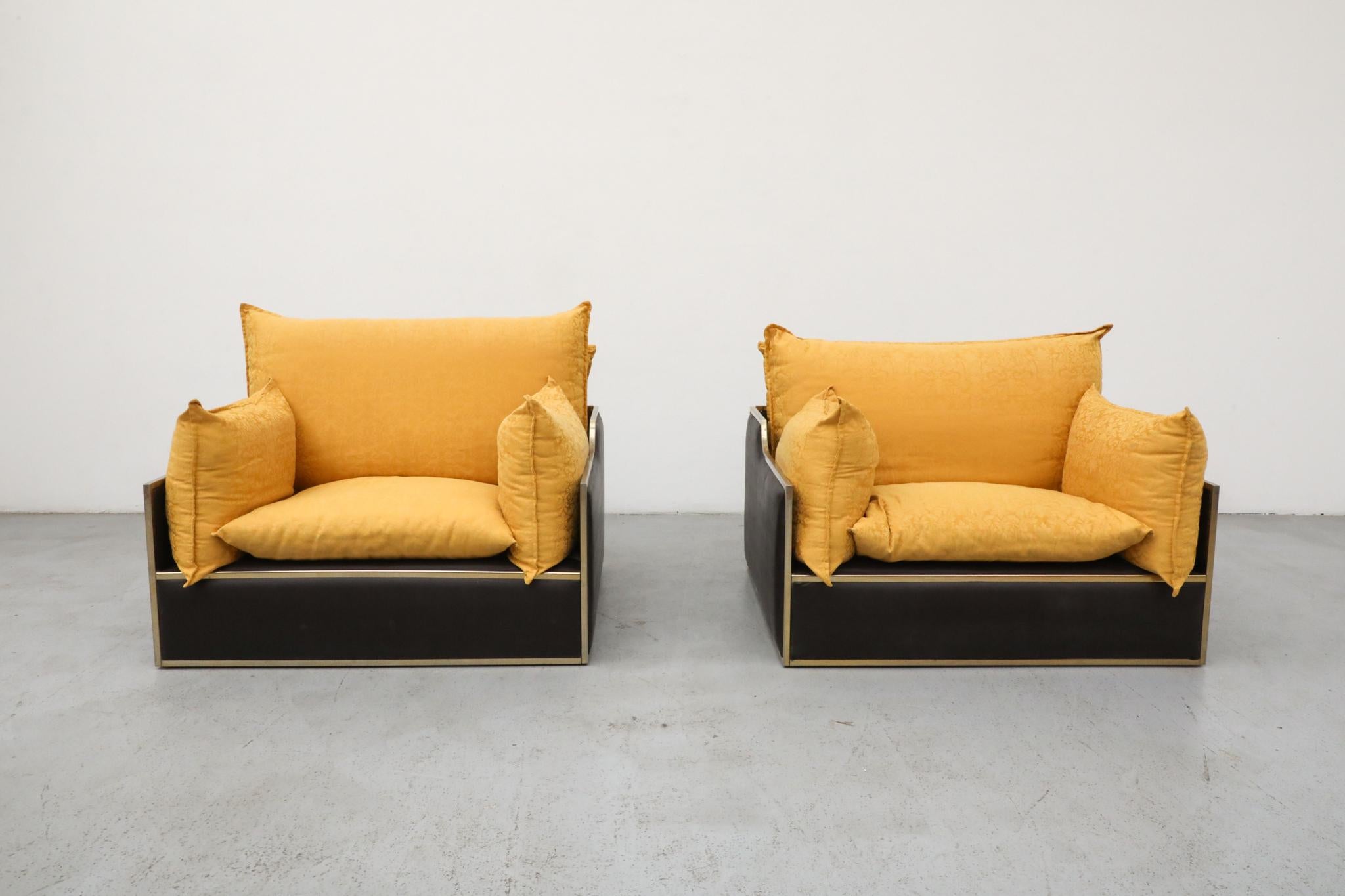 Paire de fauteuils de salon Archiutti Michele Hollywood Regency, Italie, années 1970 Bon état - En vente à Los Angeles, CA