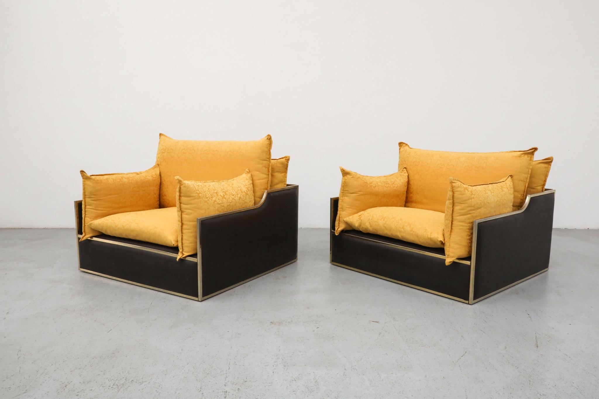 Fin du 20e siècle Paire de fauteuils de salon Archiutti Michele Hollywood Regency, Italie, années 1970 en vente