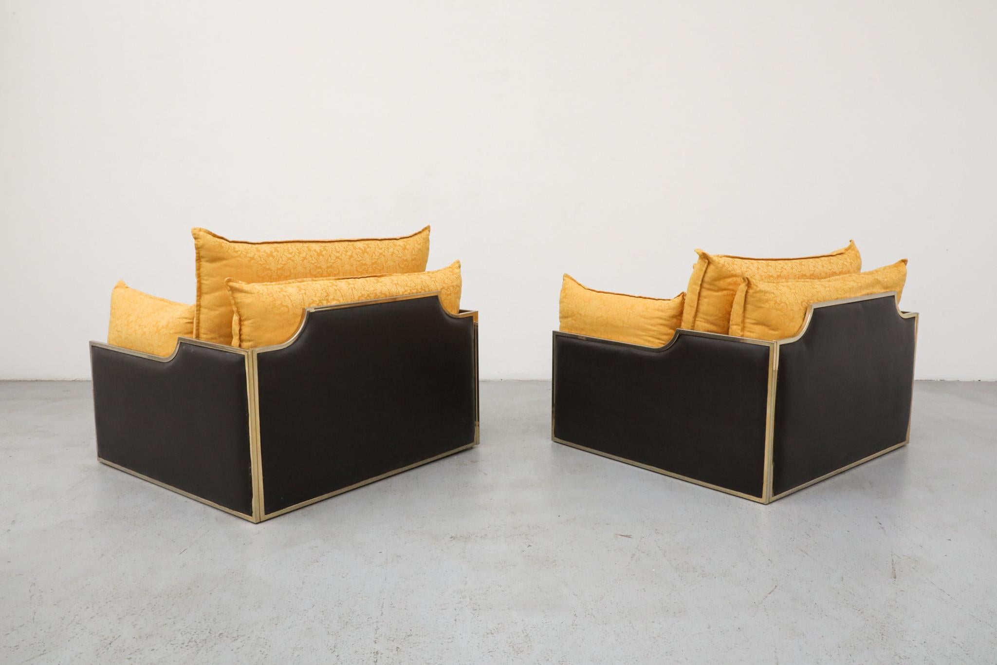 Paire de fauteuils de salon Archiutti Michele Hollywood Regency, Italie, années 1970 en vente 1