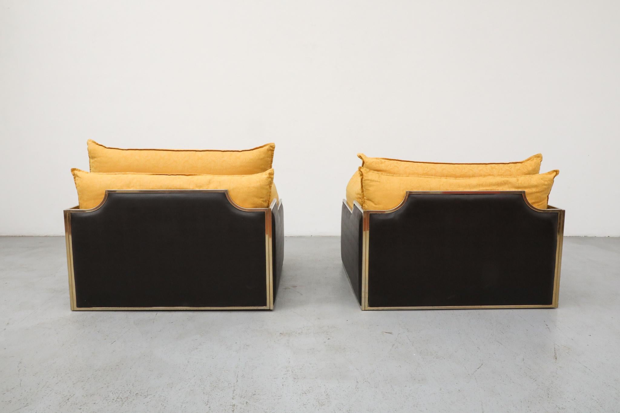 Paire de fauteuils de salon Archiutti Michele Hollywood Regency, Italie, années 1970 en vente 2
