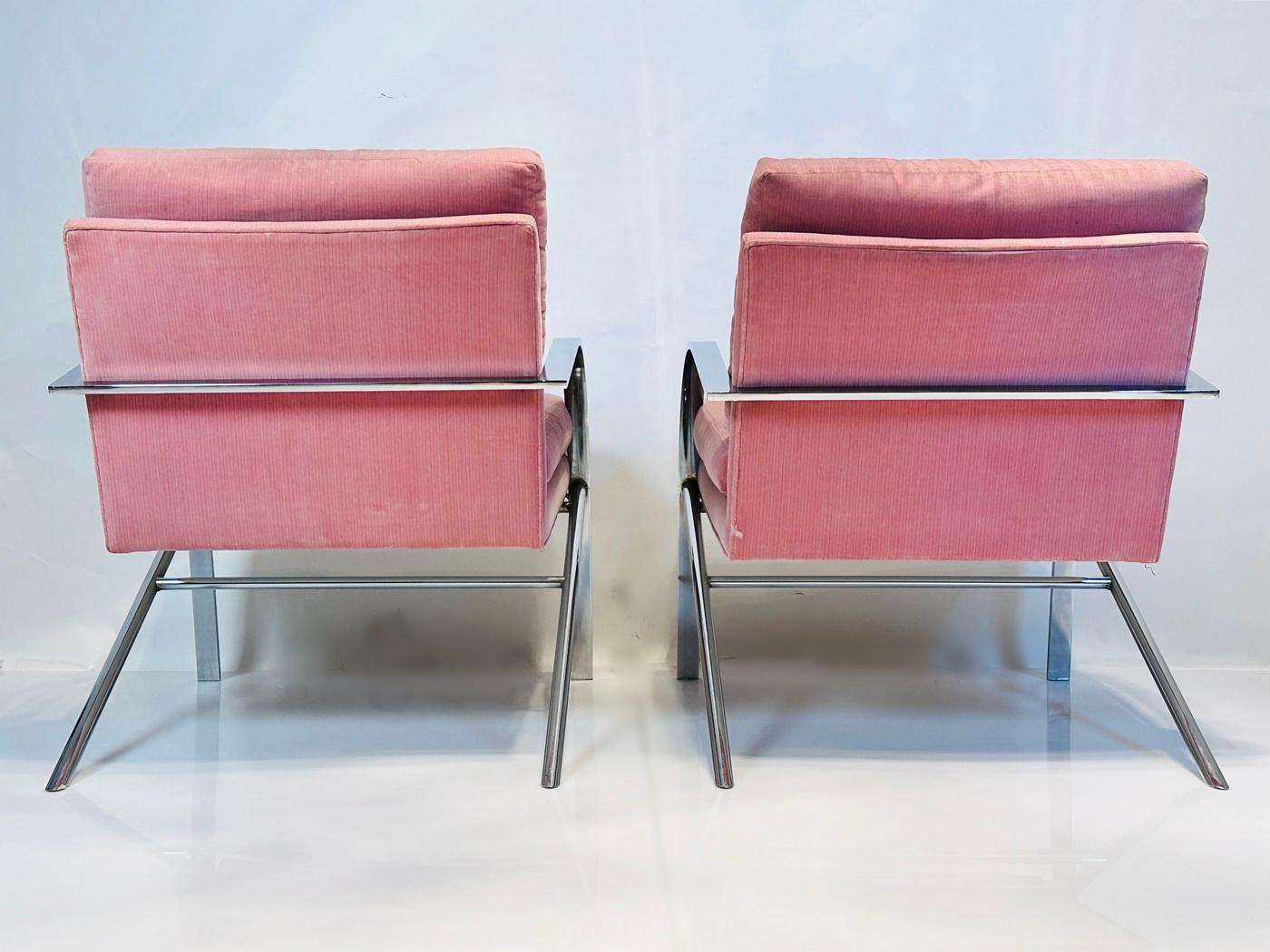 Late 20th Century Pair of Arco Chairs by Paul Tuttle, USA 1970's For Sale