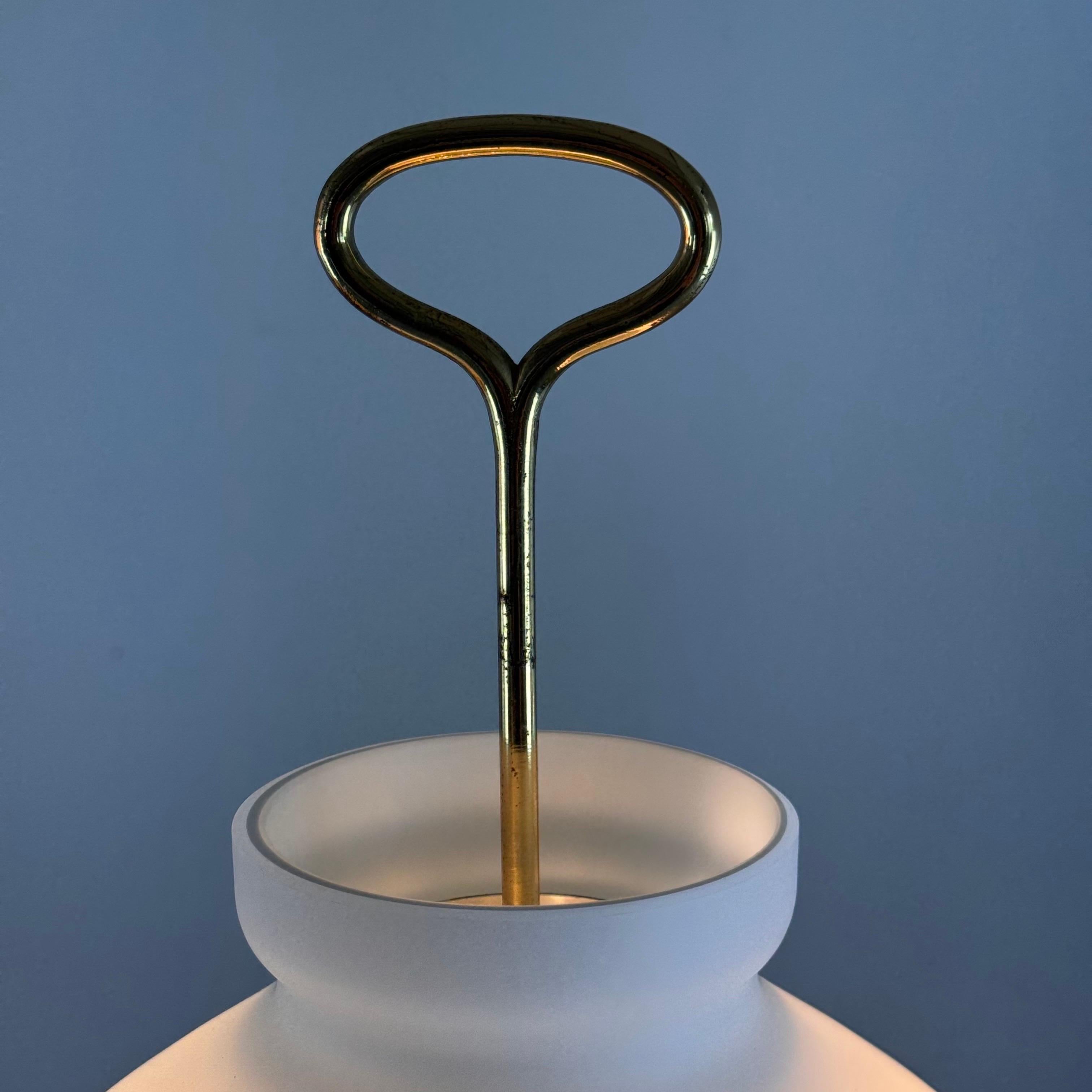 Brass Pair of “Arenzano” Table Lamps by Ignazio Gardella for Azucena, Italy, 1965 For Sale