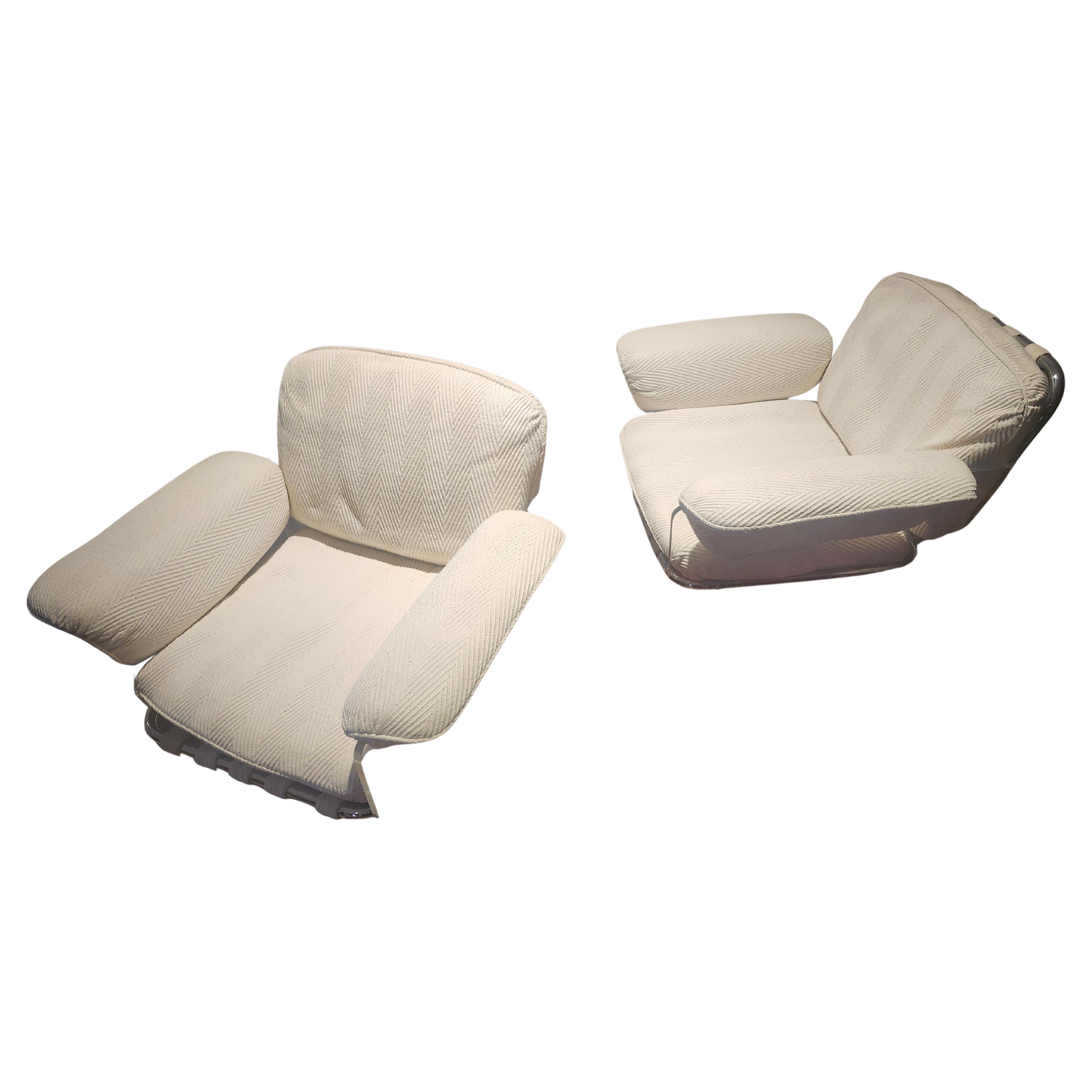 Paar Argenta Stühle aus der Pace Collection in Oringinalstoff C1970 im Angebot 6