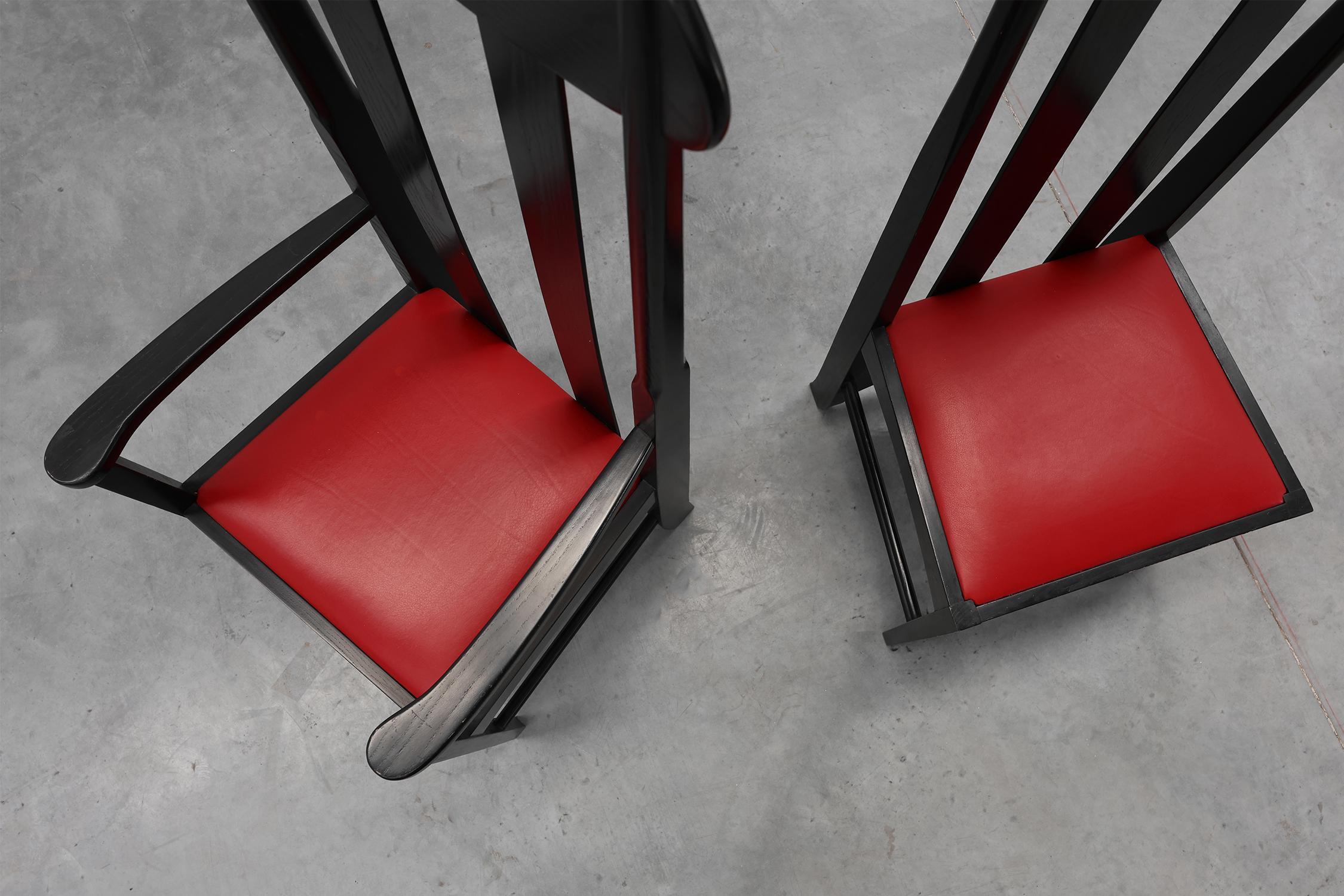 Pair of Argyle Chairs by Charles Rennie Mackintosh for Atelier International, It For Sale 2