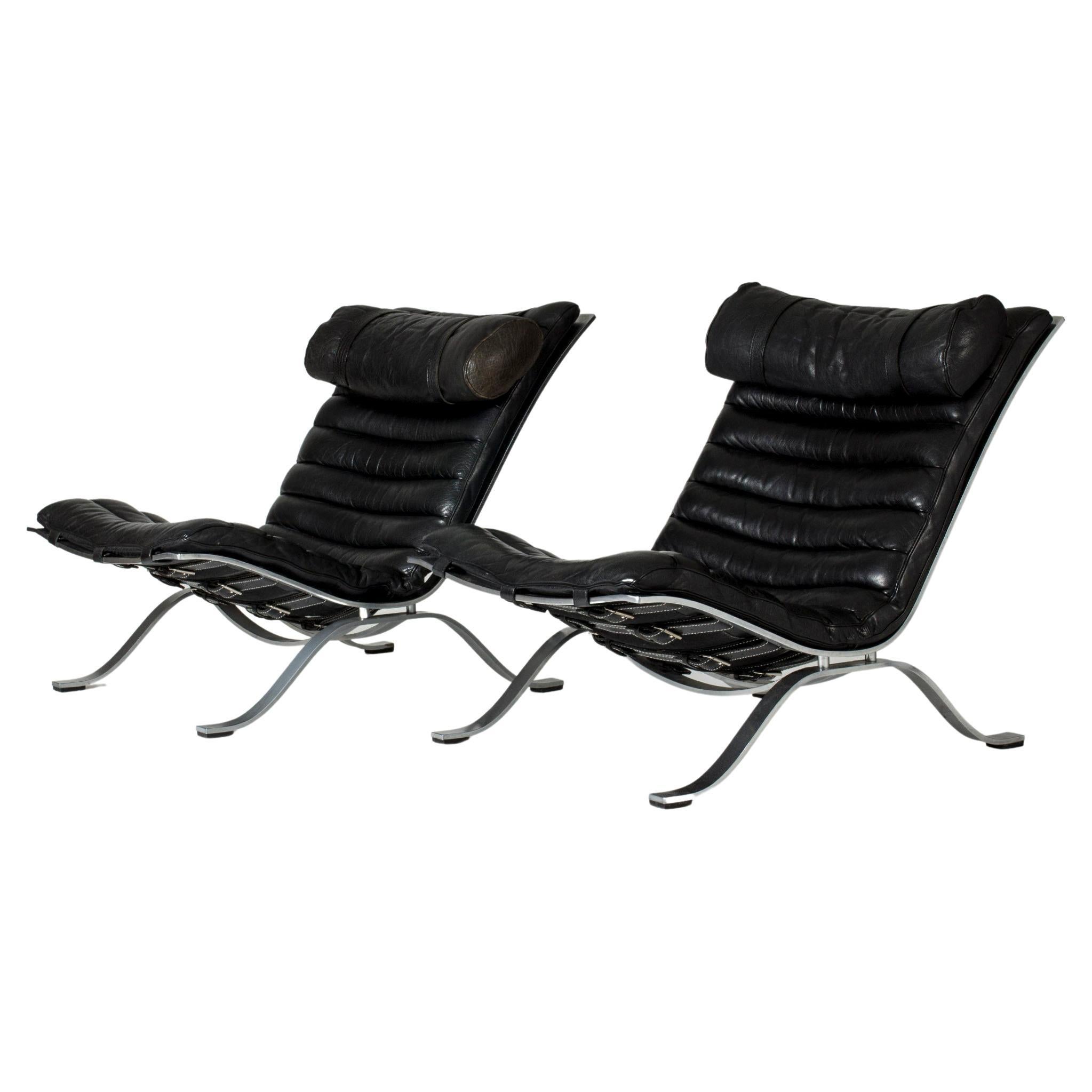 Pair of "Ari" Lounge Chairs by Arne Norell, Sweden, 1960s