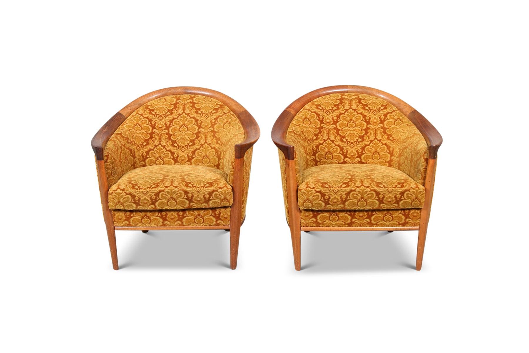 20th Century Pair Of Aristokrat Lounge Chairs In Teak By Bertil Fridhagen