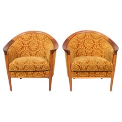 Pair Of Aristokrat Lounge Chairs In Teak By Bertil Fridhagen