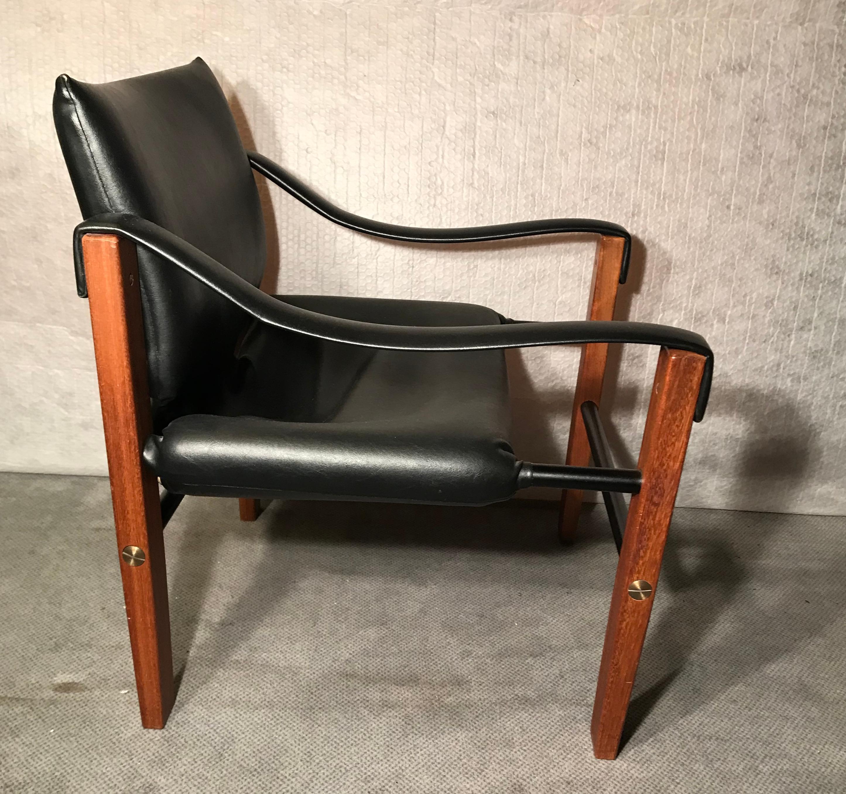 British Pair of Arkana Safari Lounge Chairs, 1970's