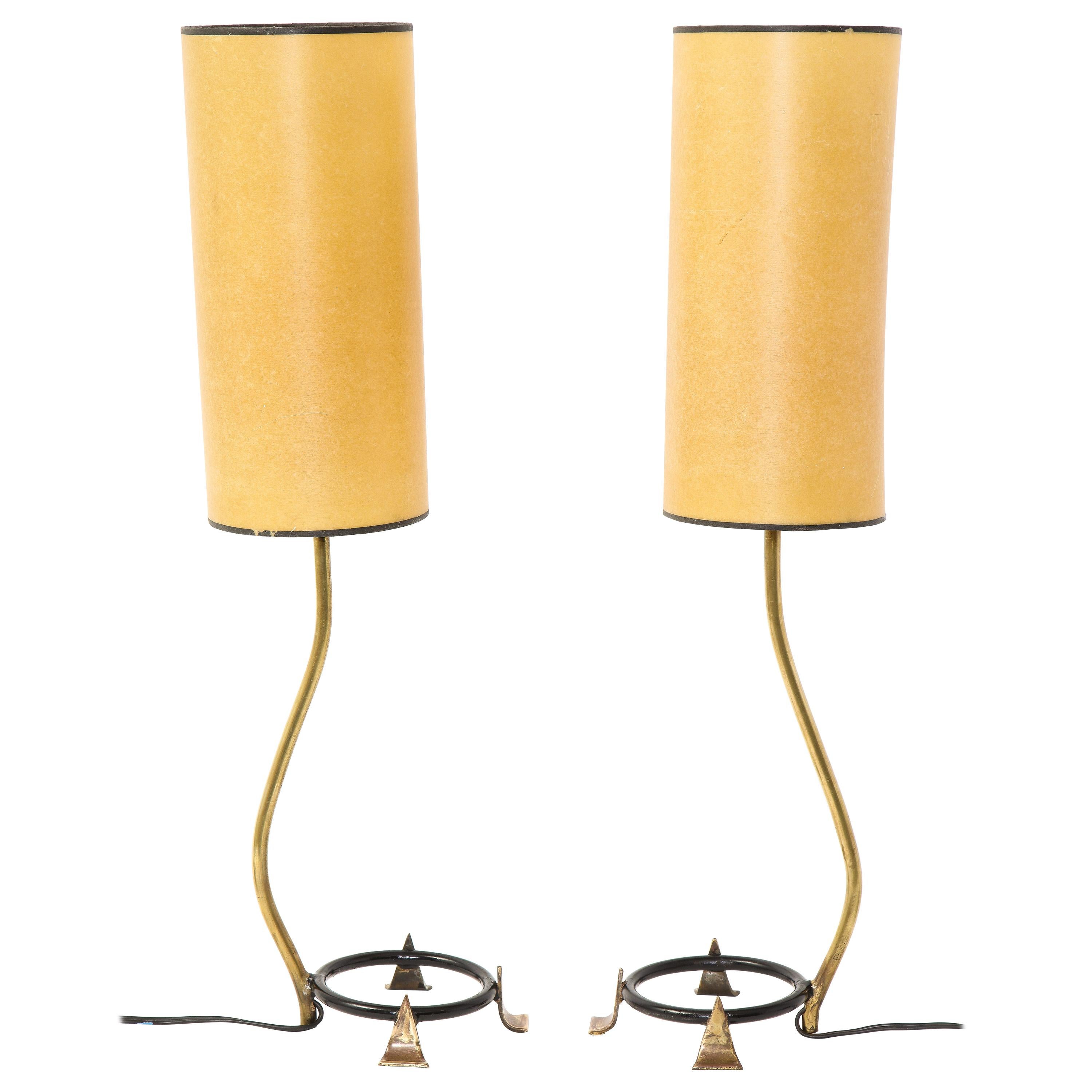 Pair of Arlus brass Table Lamps