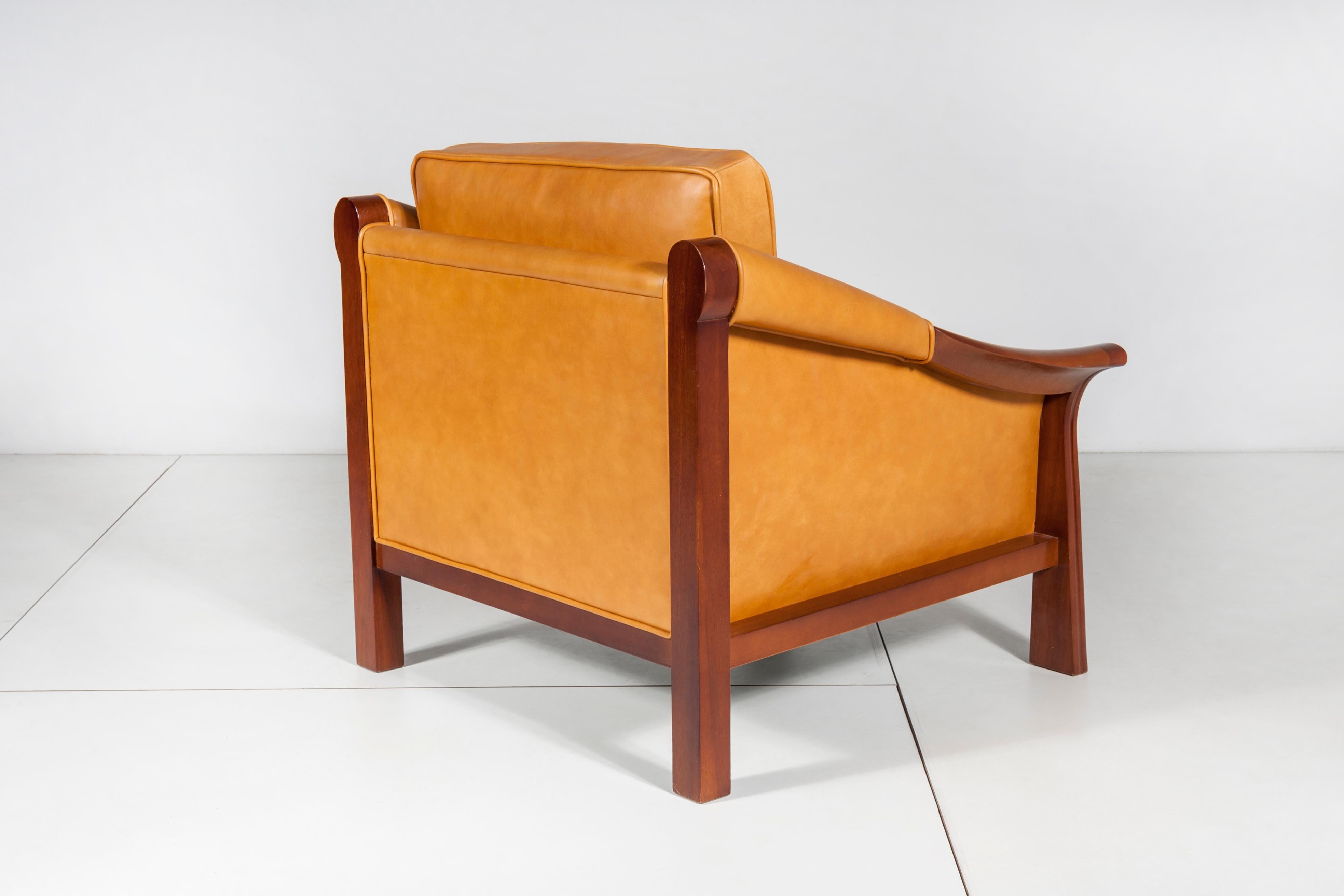 Mid-Century Modern Pair of Armchair by Pierre Chareau For Sale