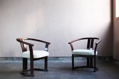 Pair of Arm Chairs by Isamu Kenmochi for Akita Mokko