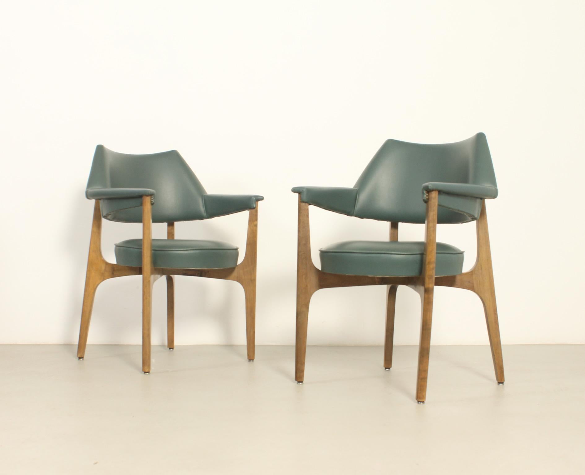 Mid-Century moderno Coppia di poltrone di Jordi Vilanova, Spagna, anni '60 in vendita