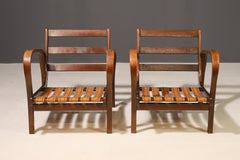 Pair of arm chairs by Karel Kozelka & Antonín Kropáček for Interier Praha, 1940s