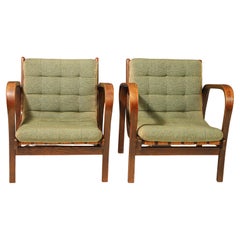 Pair of arm chairs by Karel Kozelka & Antonín Kropáček for Interier Praha, 1940s