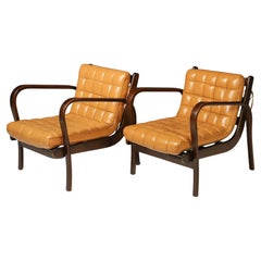 Pair of arm chairs by Karel Kozelka & Antonín Kropáček for Interier Praha, 1940s