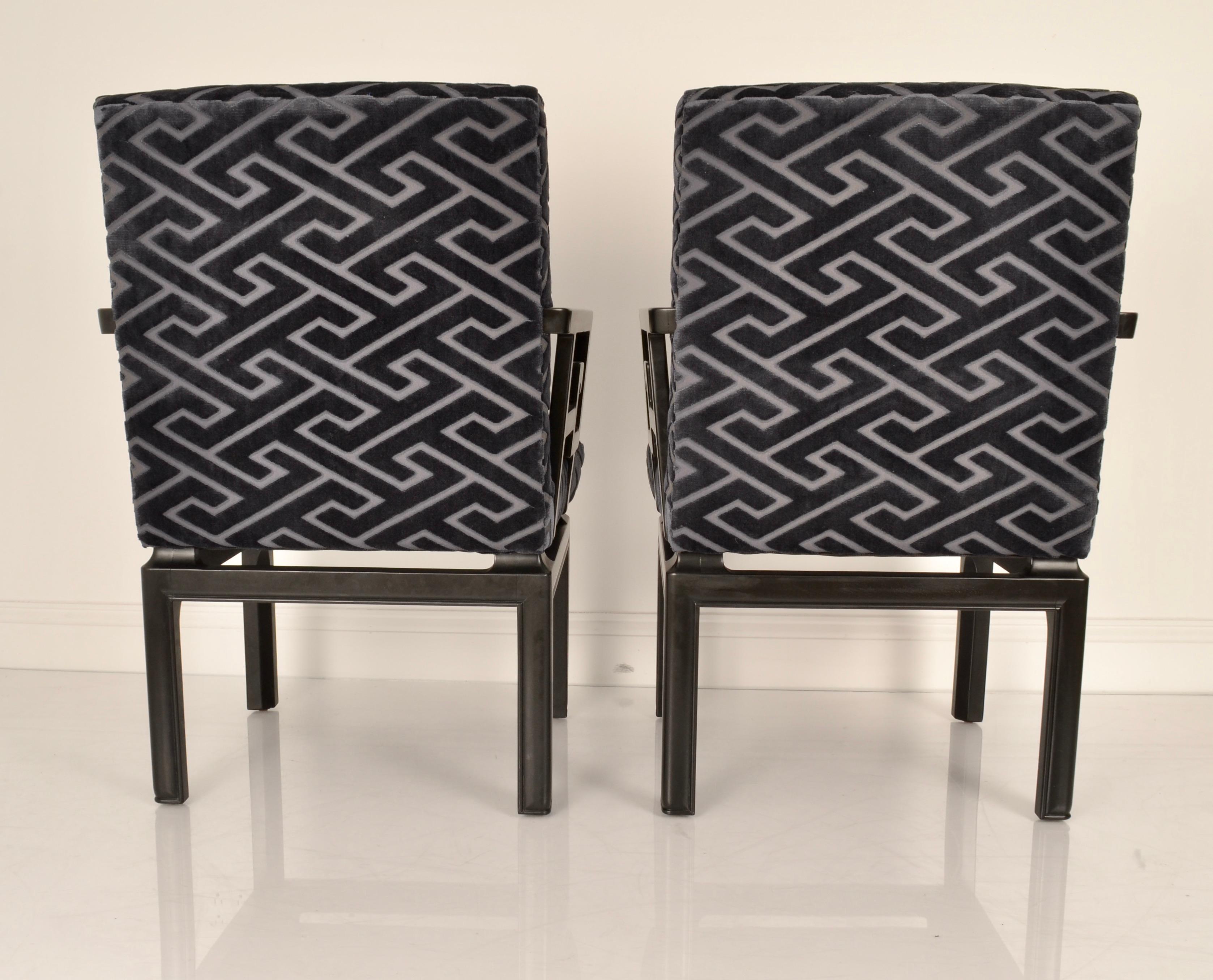 Mid-20th Century Pair of Armchairs by Michael Taylor for Baker Far East Collection For Sale
