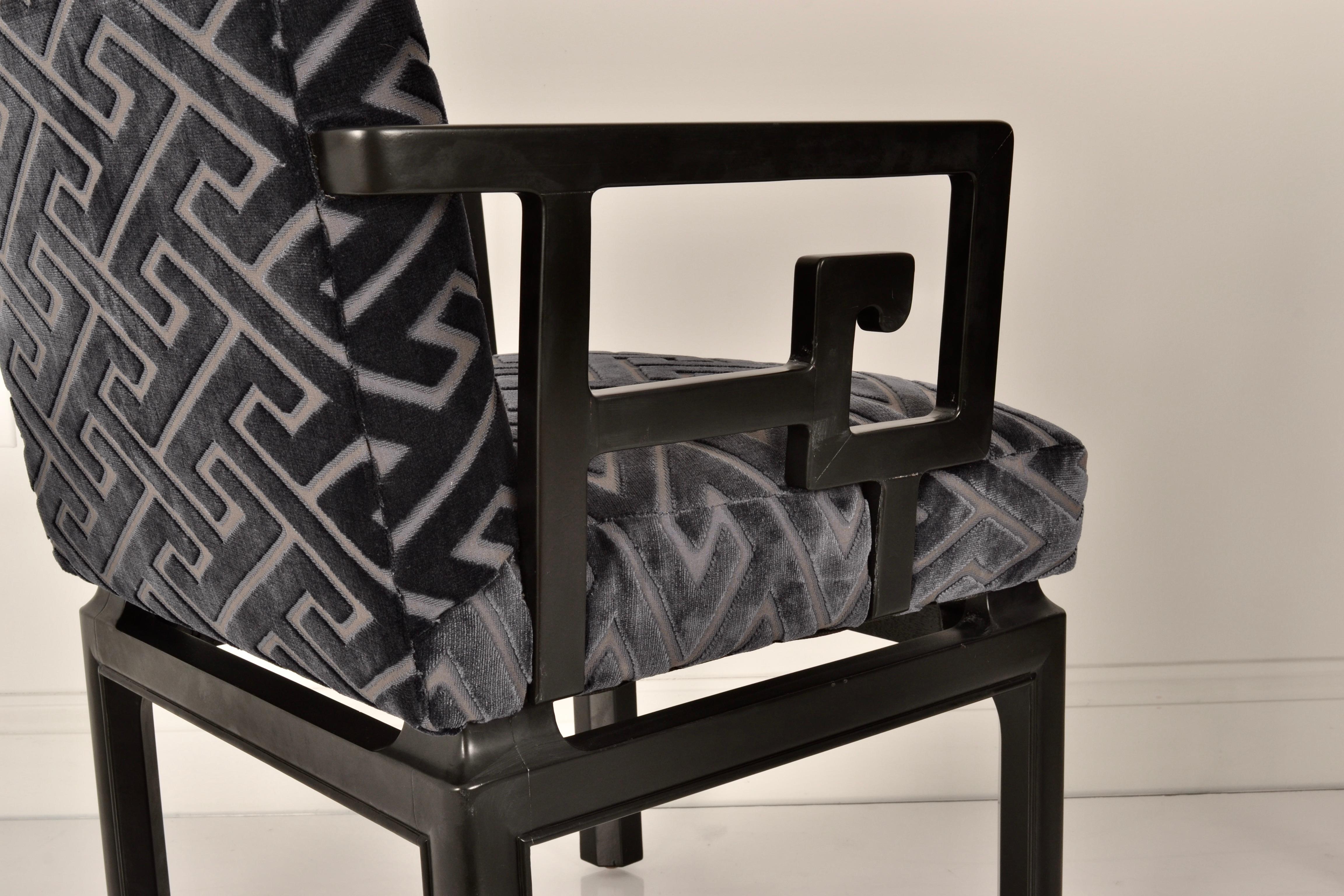 Ein Paar Sessel von Michael Taylor für Baker Far East Collection (Holz) im Angebot