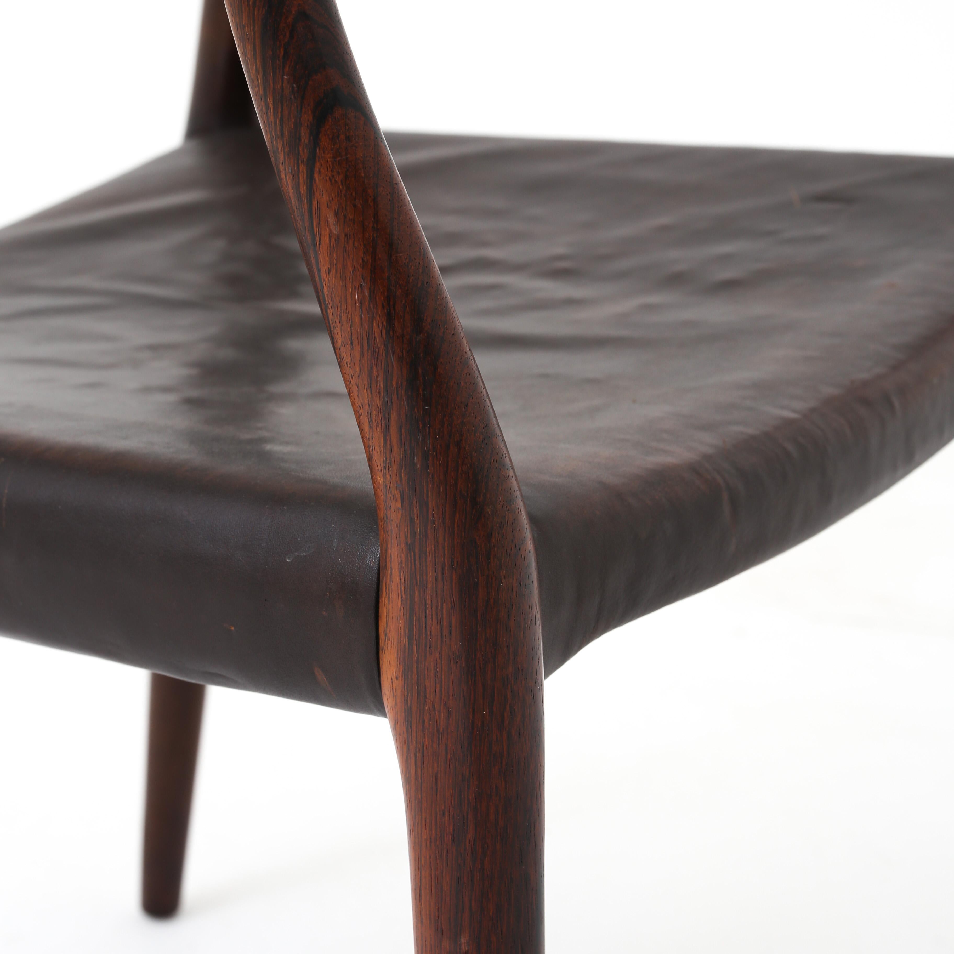 Rosewood Pair of Arm Chairs by Niels O. Møller