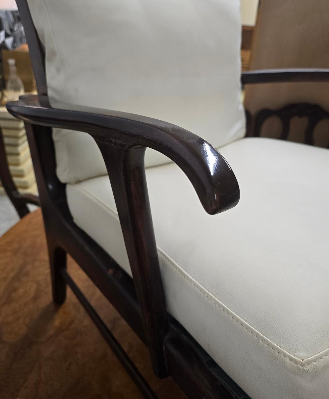 Legno massiccio Coppia di poltrone di Paolo Buffa in vendita