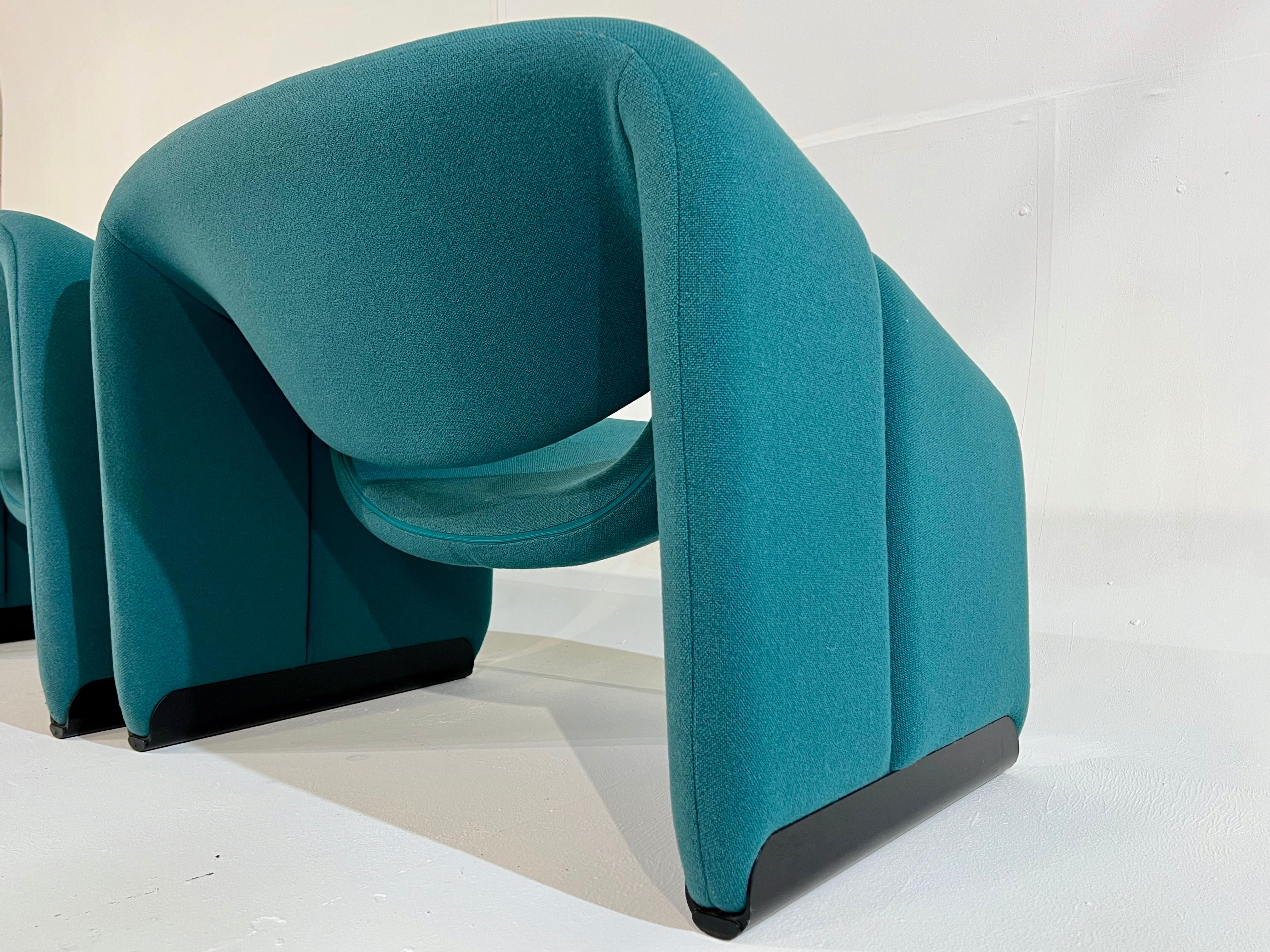 Paire de fauteuils F598 (Groovy) de Pierre Paulin pour Artifort. IL N'EN RESTE PLUS QU'UN ! en vente 6