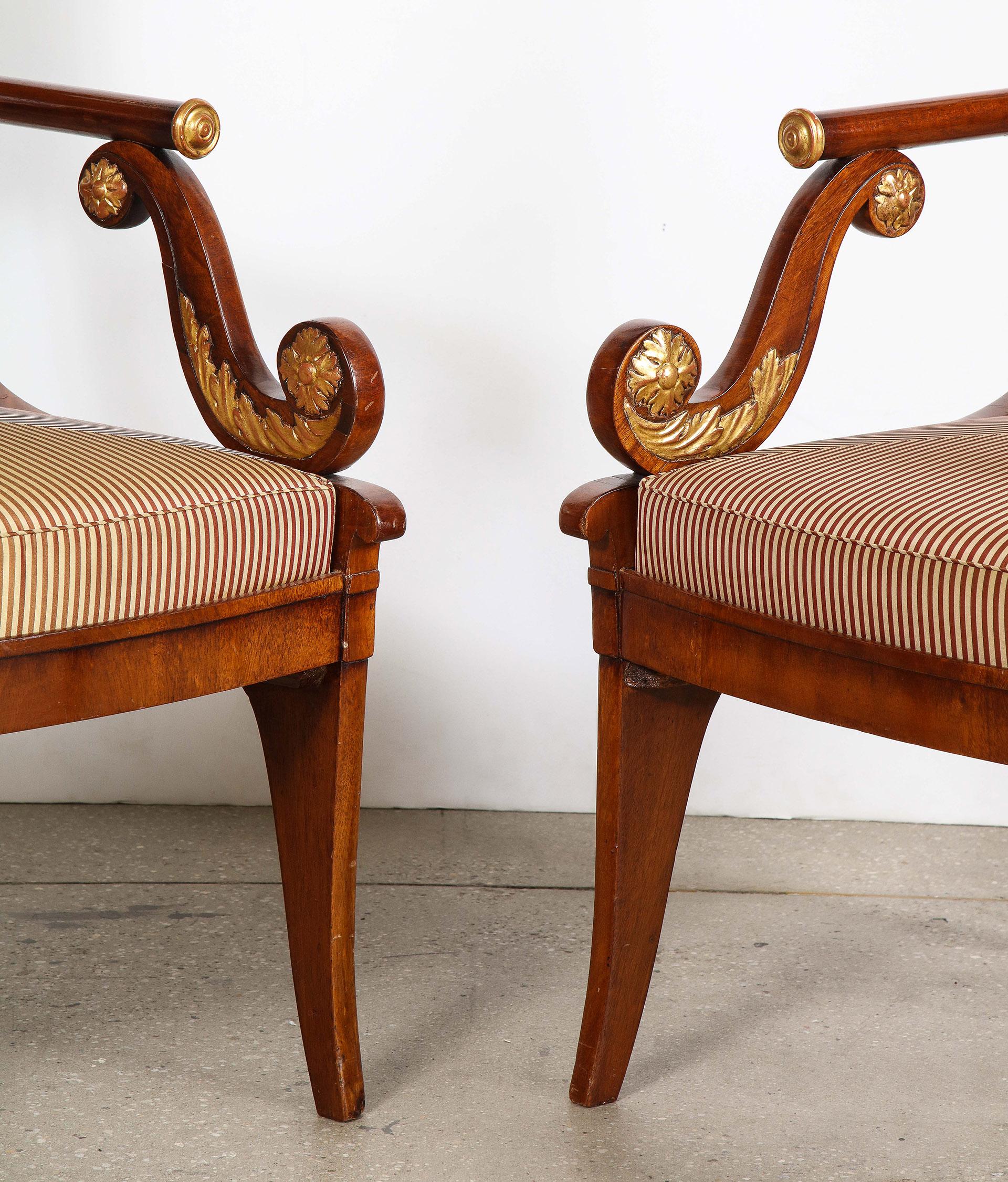 Russian Pair of Armchairs For Sale