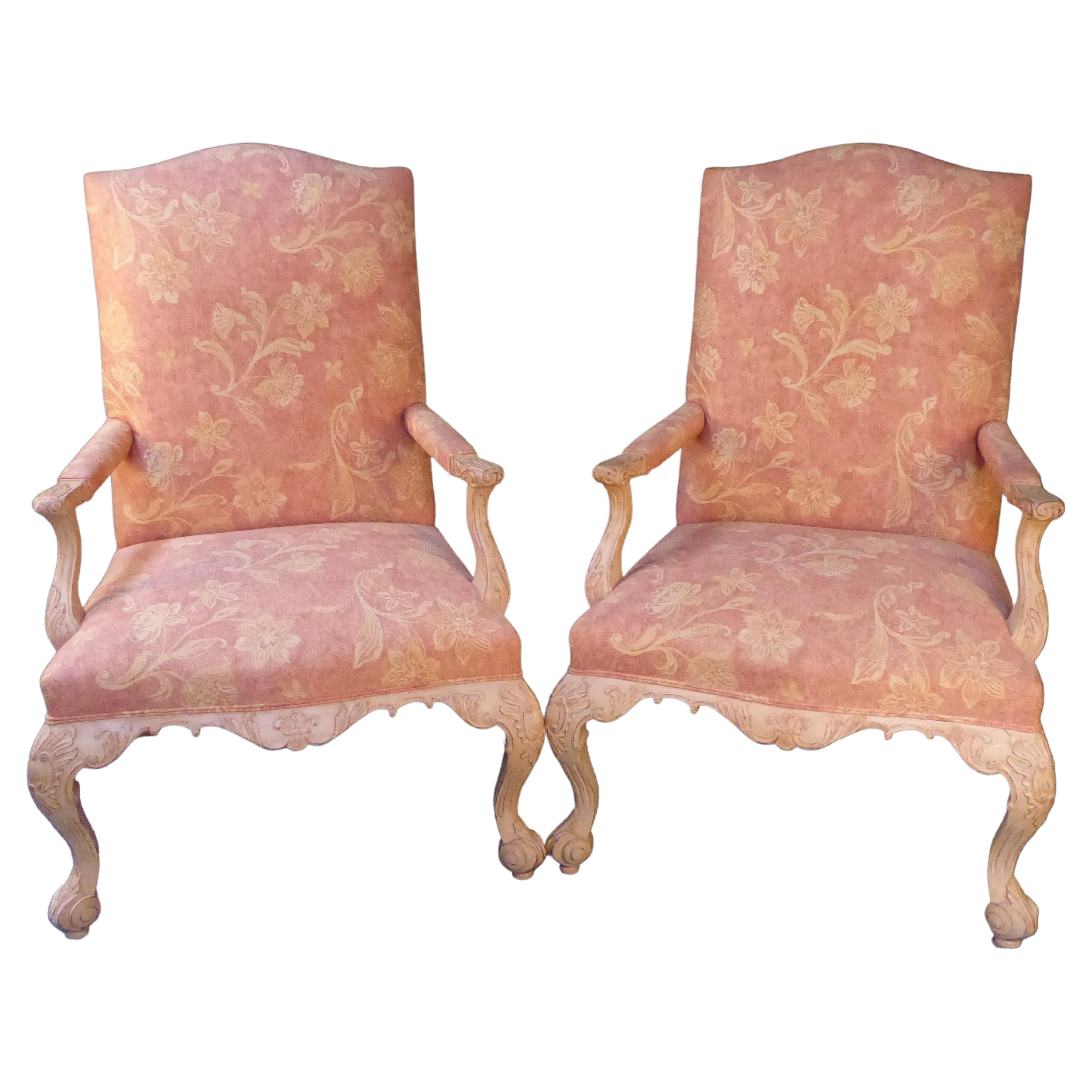 Pair of Arm Chairs For Sale