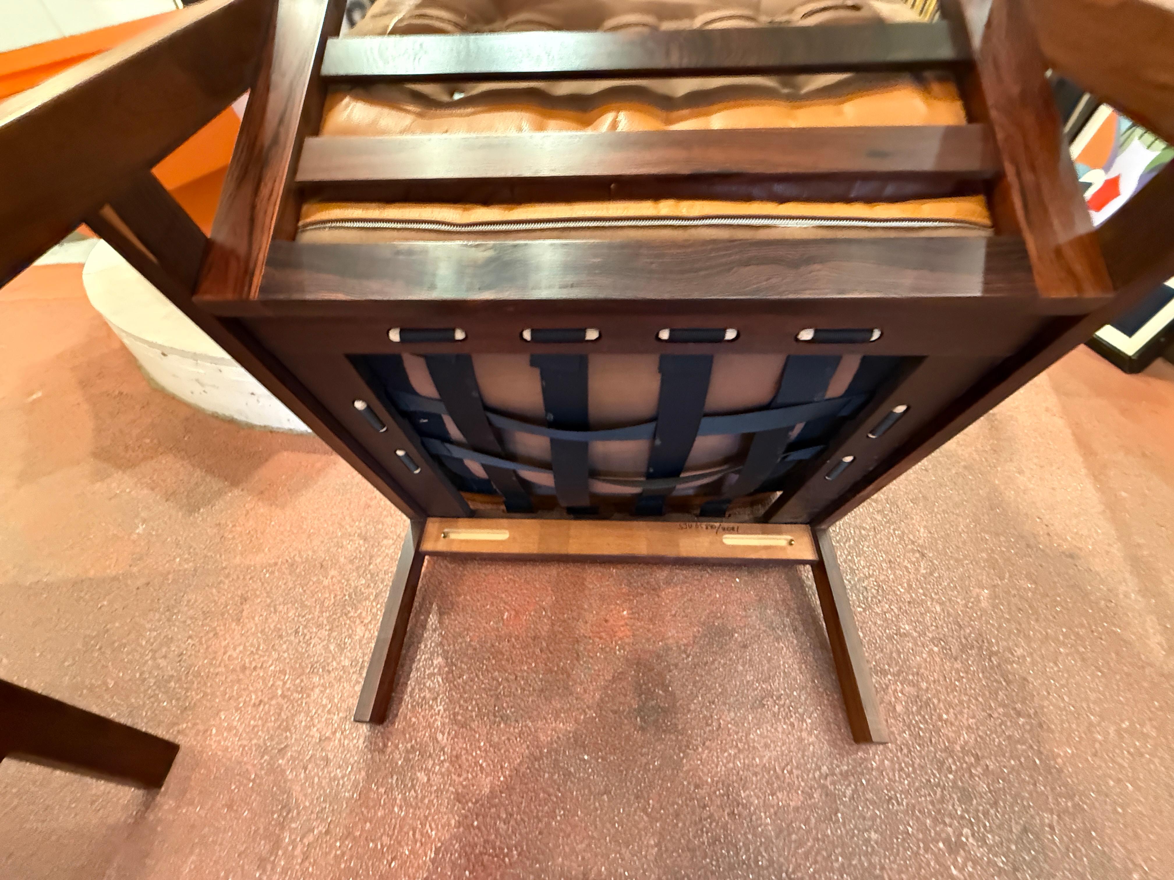 Coppia di armadietti  di Illum Wikkelso in pelle e palissandro In condizioni buone in vendita a Brussels, BE