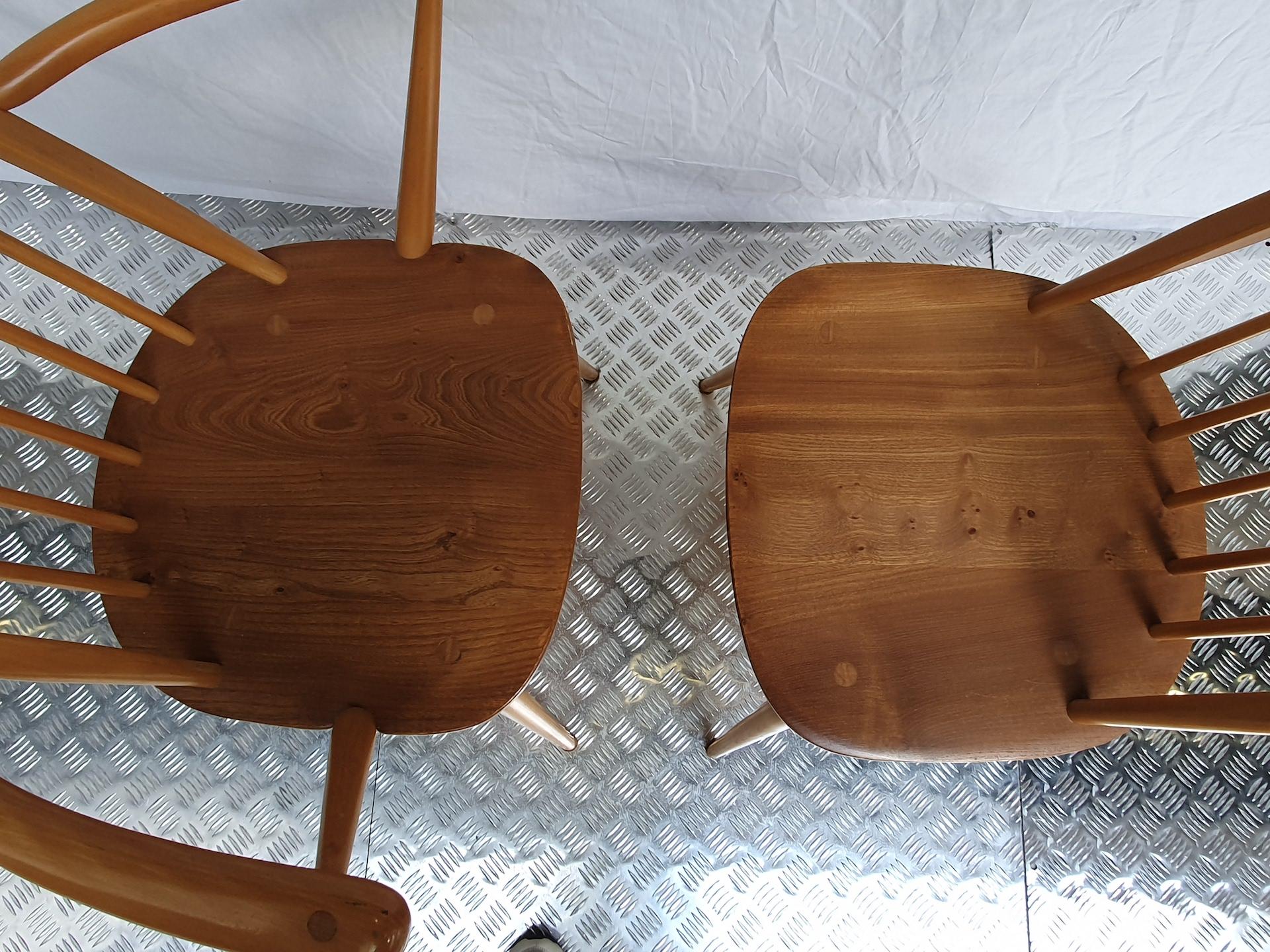 Mid-20th Century Pair of Armchair and Windsor Chair by Lucian Randolph Ercolani For Sale