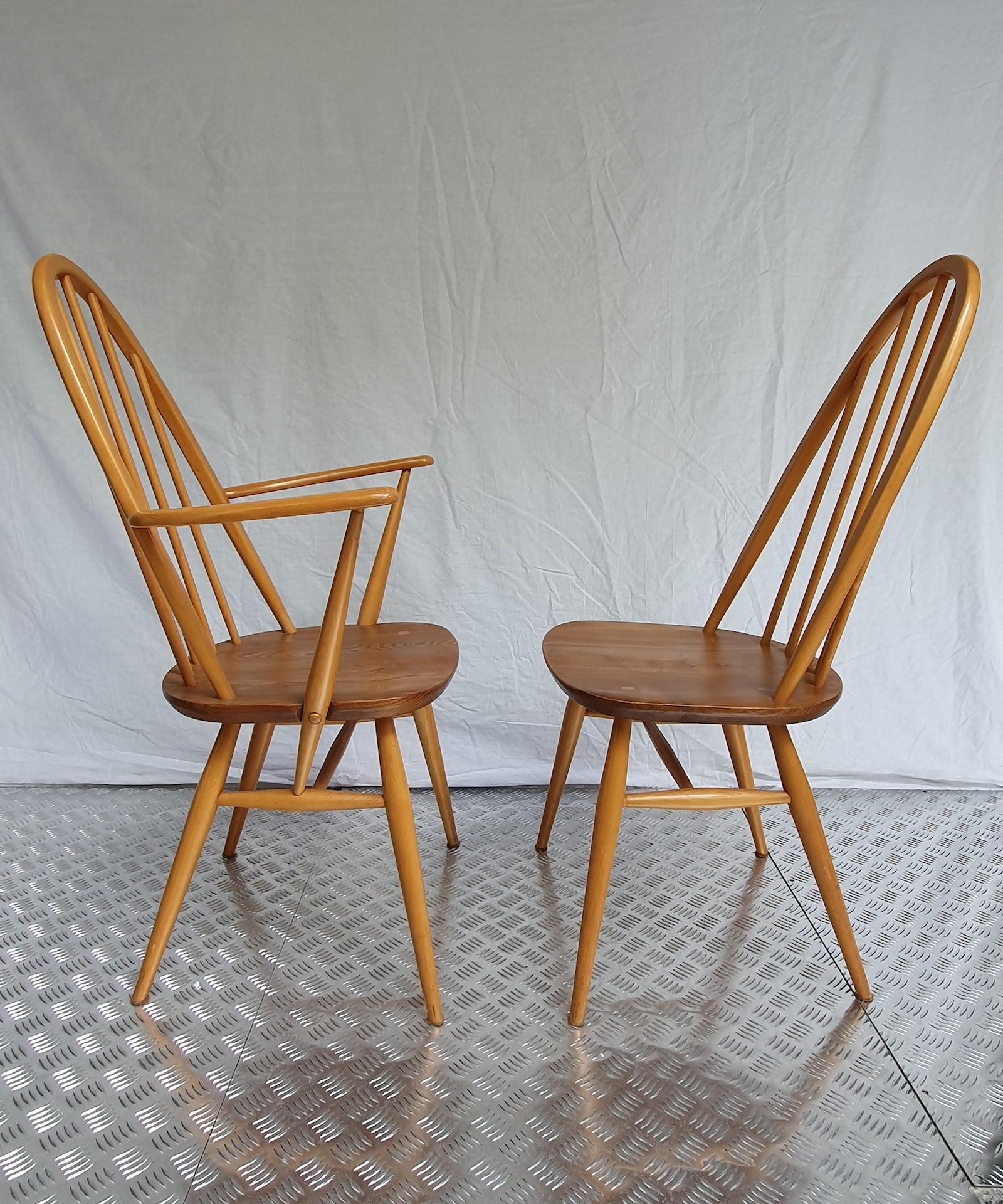 Pair of Armchair and Windsor Chair by Lucian Randolph Ercolani For Sale 2