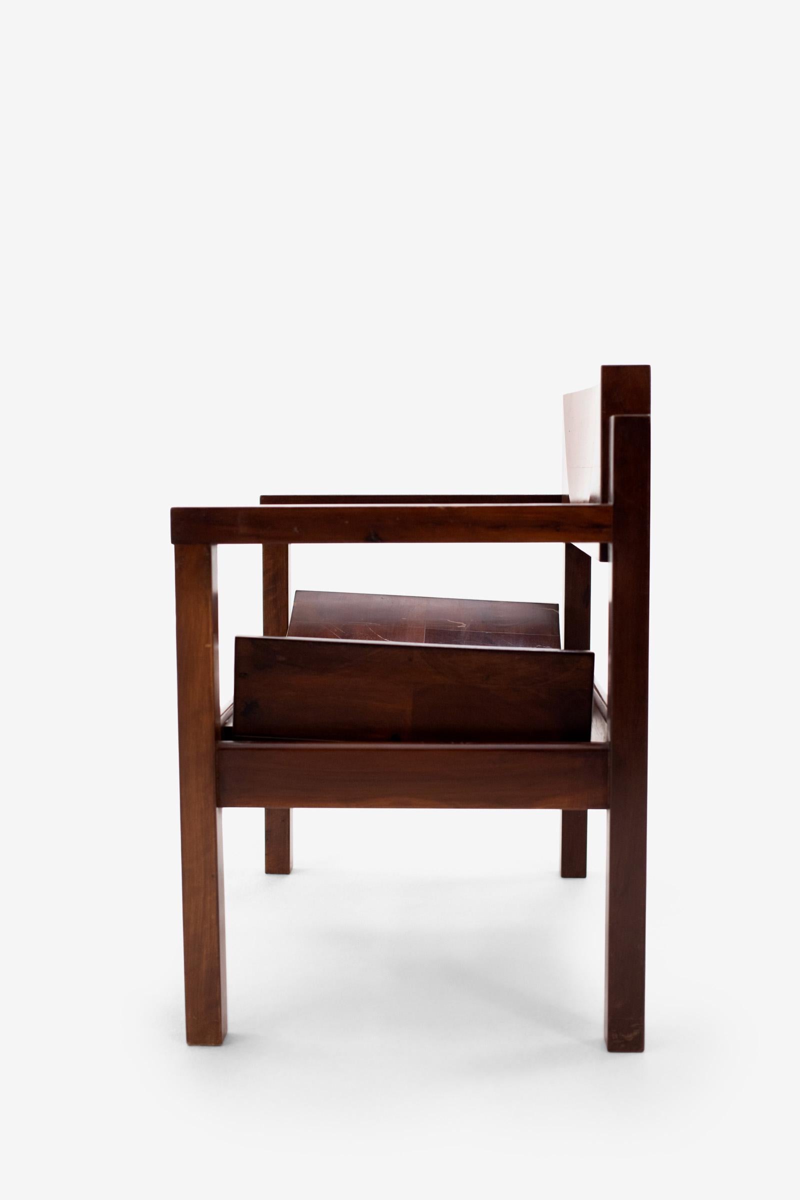 Bois de rose Paire de fauteuils par Joaquim Tenreiro, Brésilien moderne du milieu du siècle, 1955 en vente