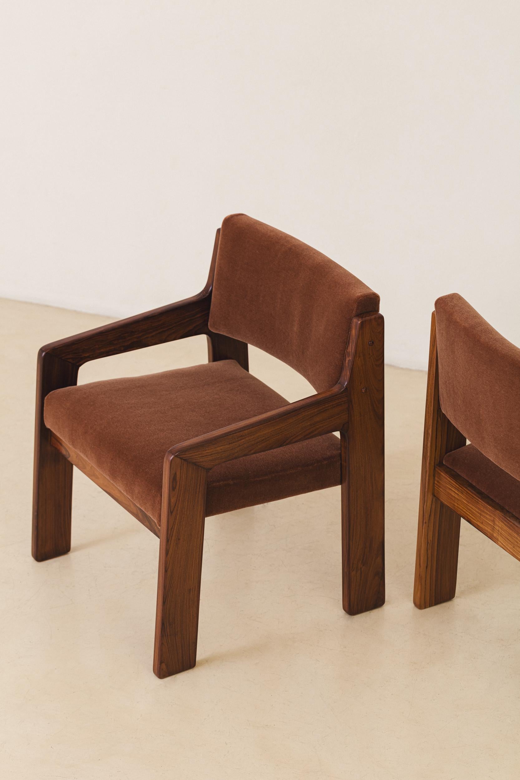 Pair of Armchair by Jorge Zalszupin, L'atelier, MidCentury, Brazil For Sale 4