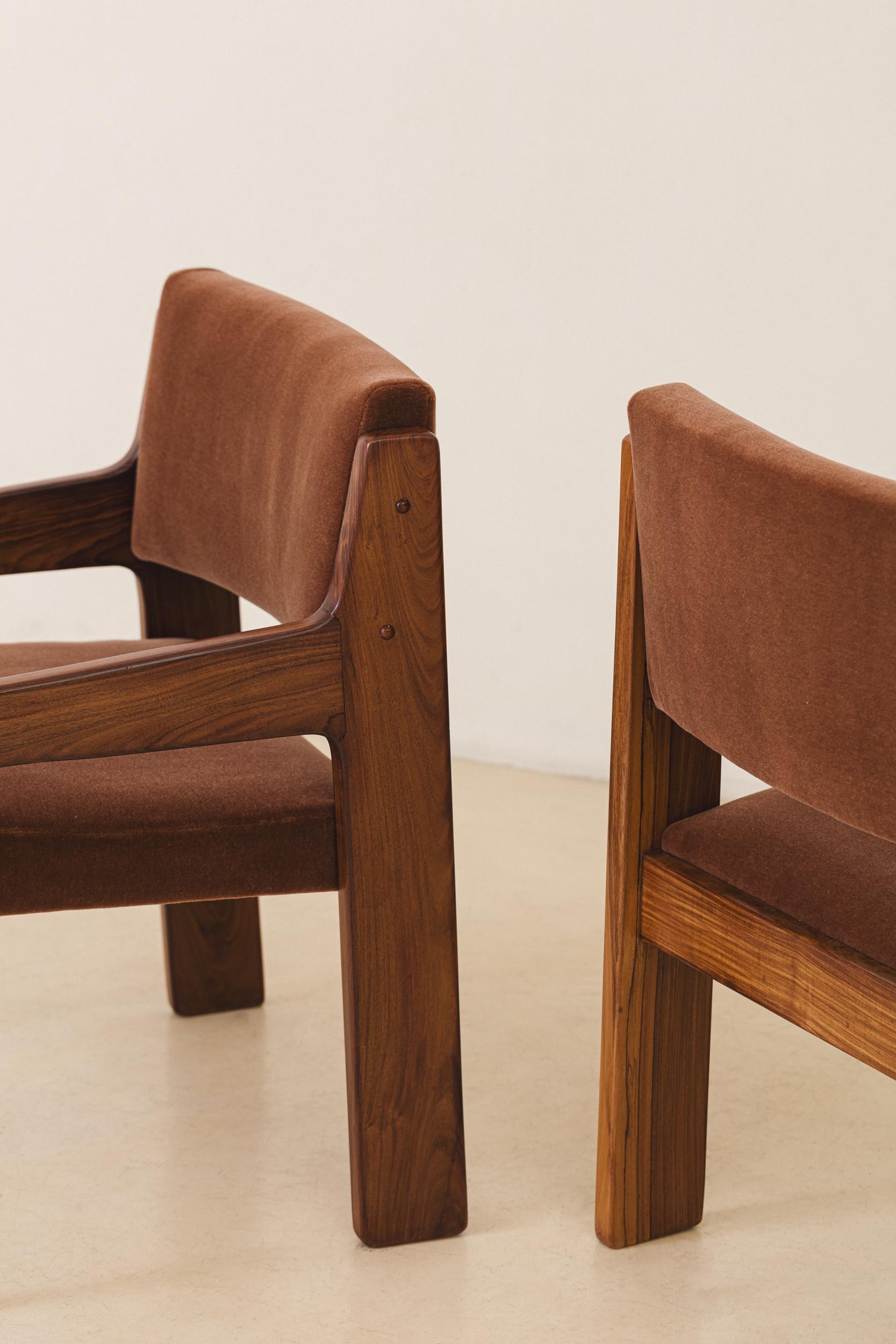 Paire de fauteuils de Jorge Zalszupin, L'atelier, milieu du siècle, Brésil en vente 1