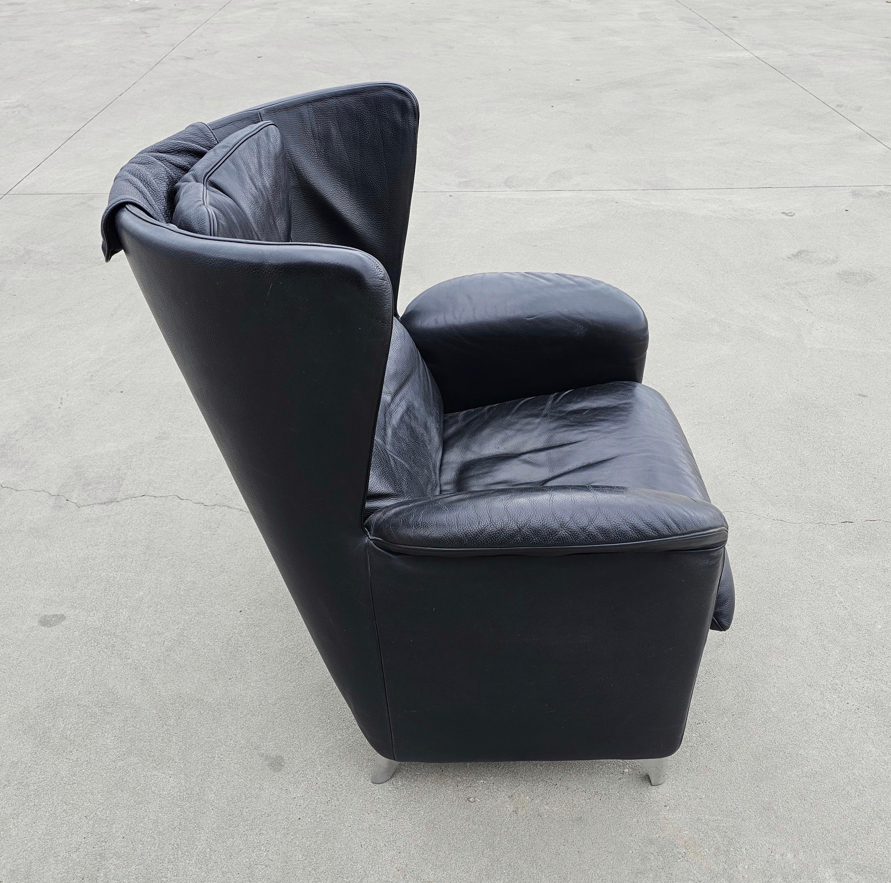 Pair of Armchair designed by Franz-Josef Schulte for De Sede, model DS-23 For Sale 3